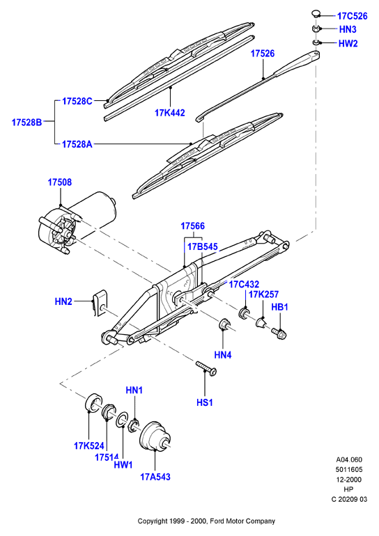 FORD 1714323 - Щетка стеклоочистителя www.parts5.com