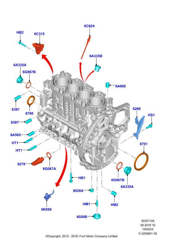 FORD 1866359 - Sensor, crankshaft pulse www.parts5.com