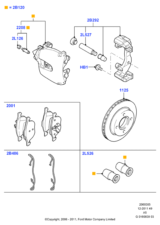 FORD 1 321 517 - Тормозные колодки, дисковые, комплект www.parts5.com