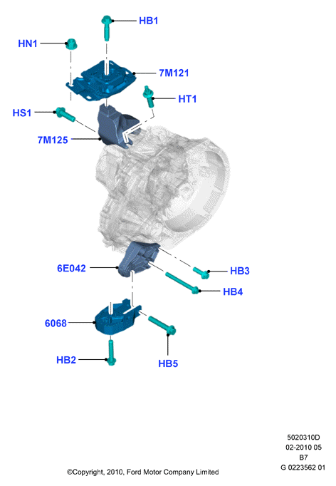 FORD 1790039 - Holder, engine mounting www.parts5.com