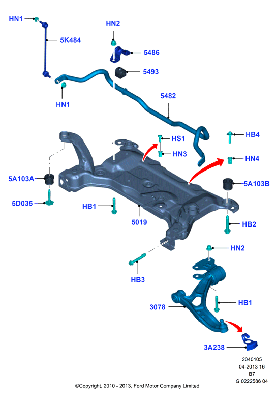 FORD 1865168 - Носач, окачване на колелата www.parts5.com