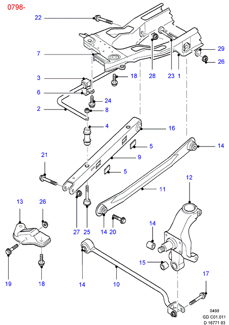 FORD 1072447* - Тяга / стойка, стабилизатор www.parts5.com