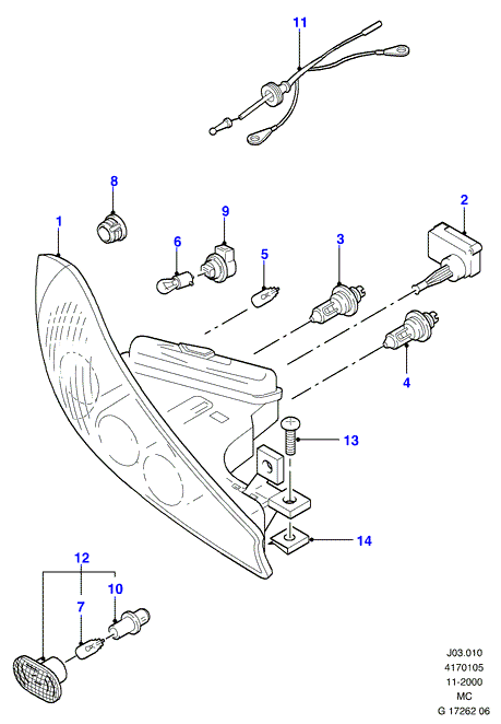 FORD 7169400 - Semnalizator www.parts5.com