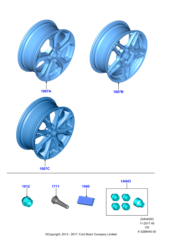 FORD 5 114 407 - Piulita roata www.parts5.com