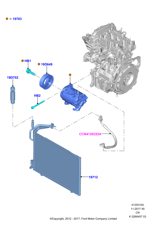 FORD 1 856 010 - Kondenzátor klimatizácie www.parts5.com