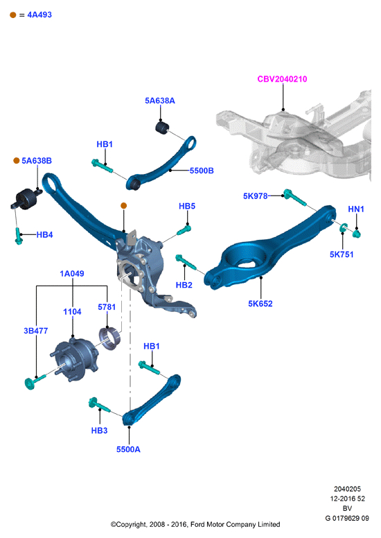 FORD 1502729 - Wahacz, zawieszenie koła www.parts5.com