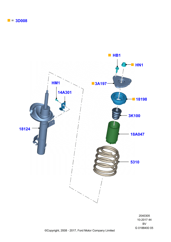 FORD 1683596 - Şasi yayı parts5.com