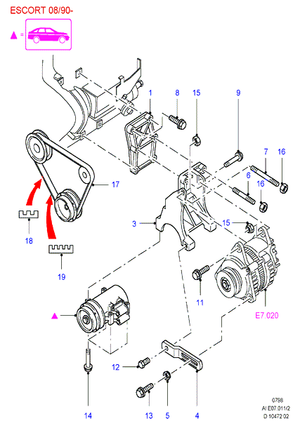 FORD 1093816 - Hosszbordás szíj www.parts5.com