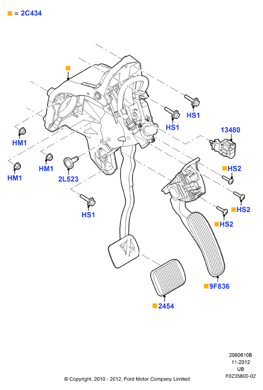 FORD USA 8T4Z 13480-A - Interrupteur des feux de freins www.parts5.com