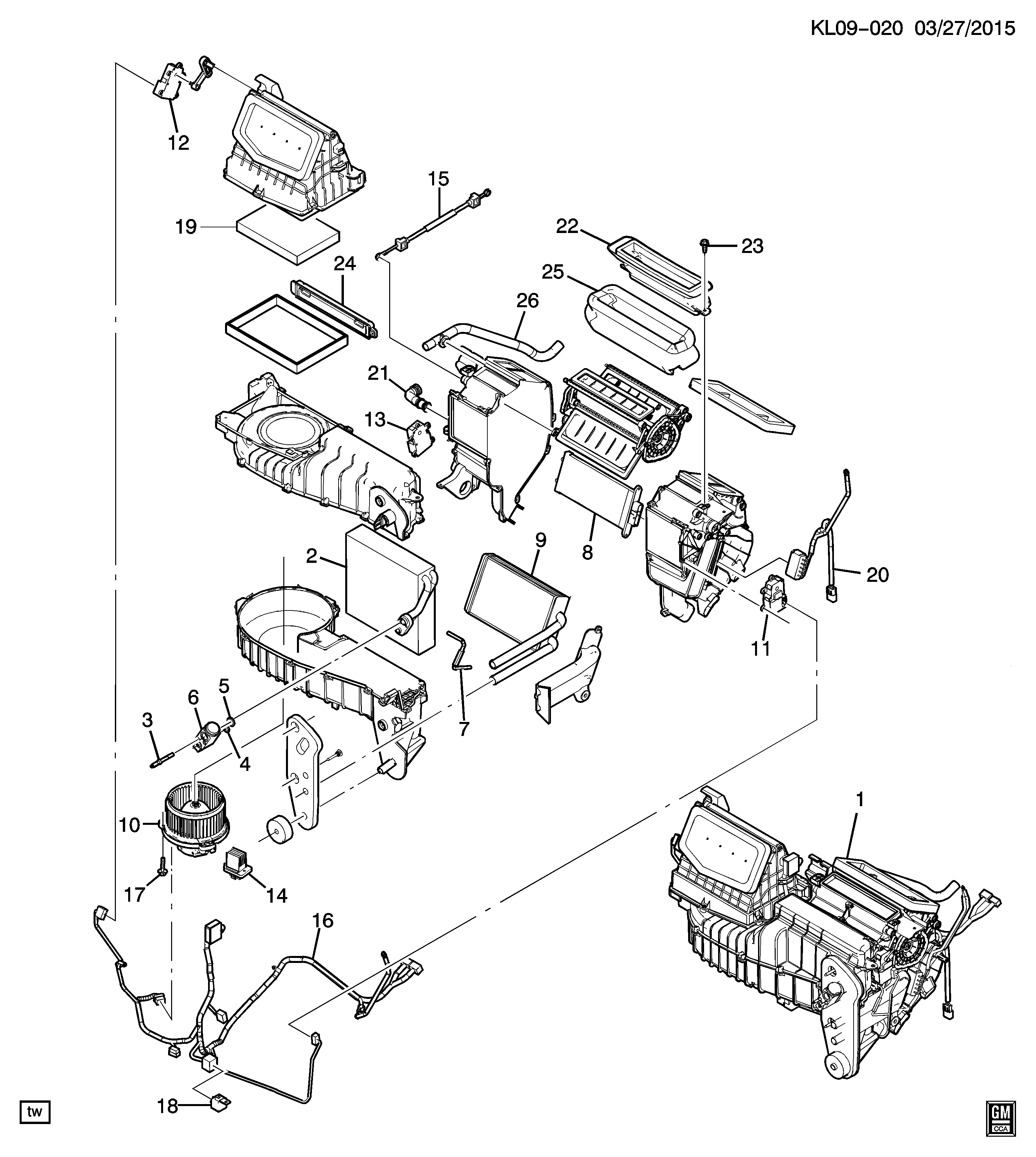 Chevrolet 96440878 - Filter, interior air parts5.com