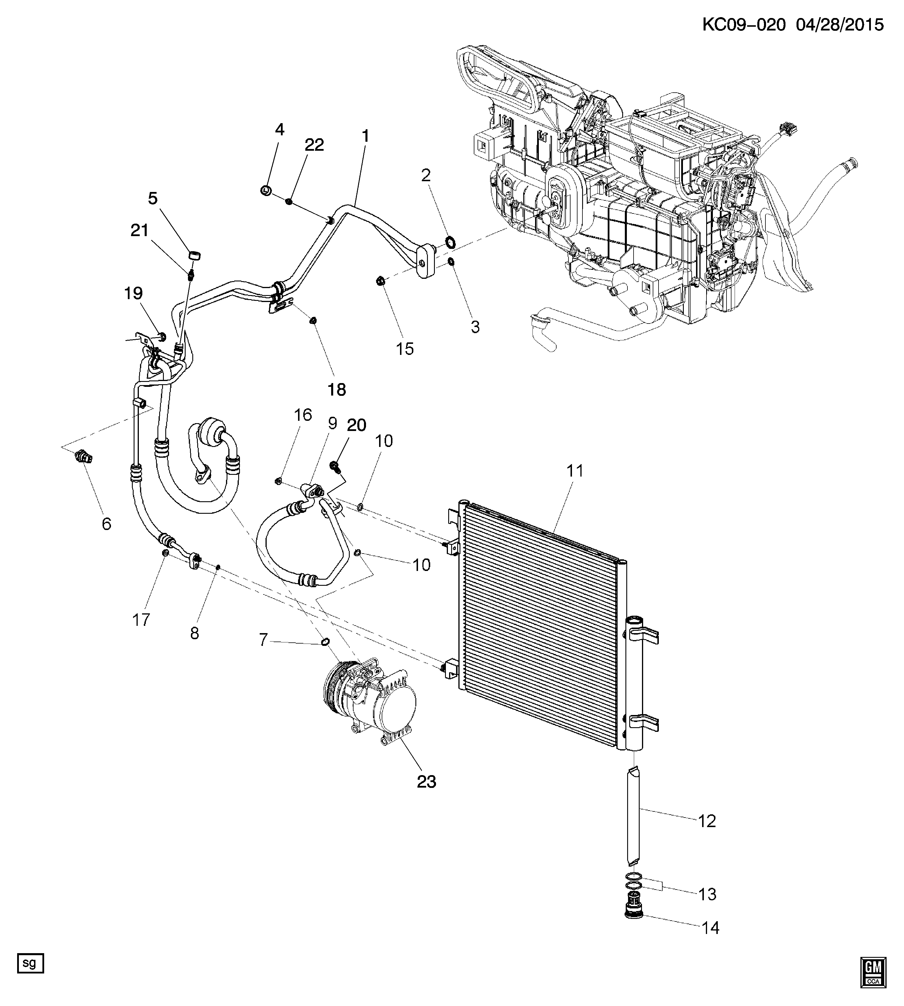 DAEWOO 94535504 - Komplet brtvi, hladnjak ulja www.parts5.com