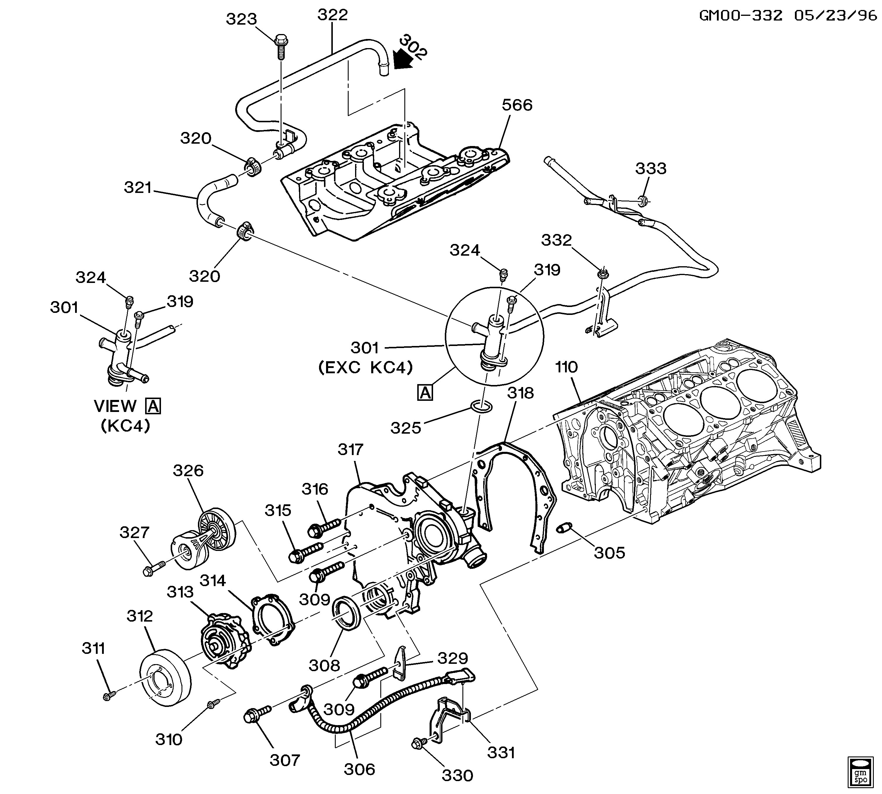 Pontiac 12563084 - Riemenspanner, Keilrippenriemen www.parts5.com