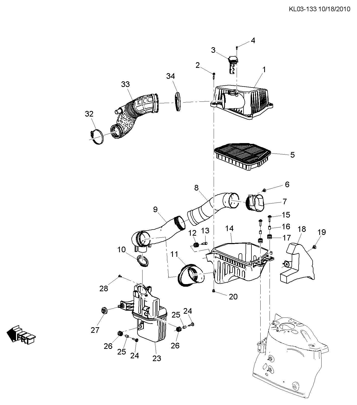 DAEWOO 22745824 - Filtru aer www.parts5.com