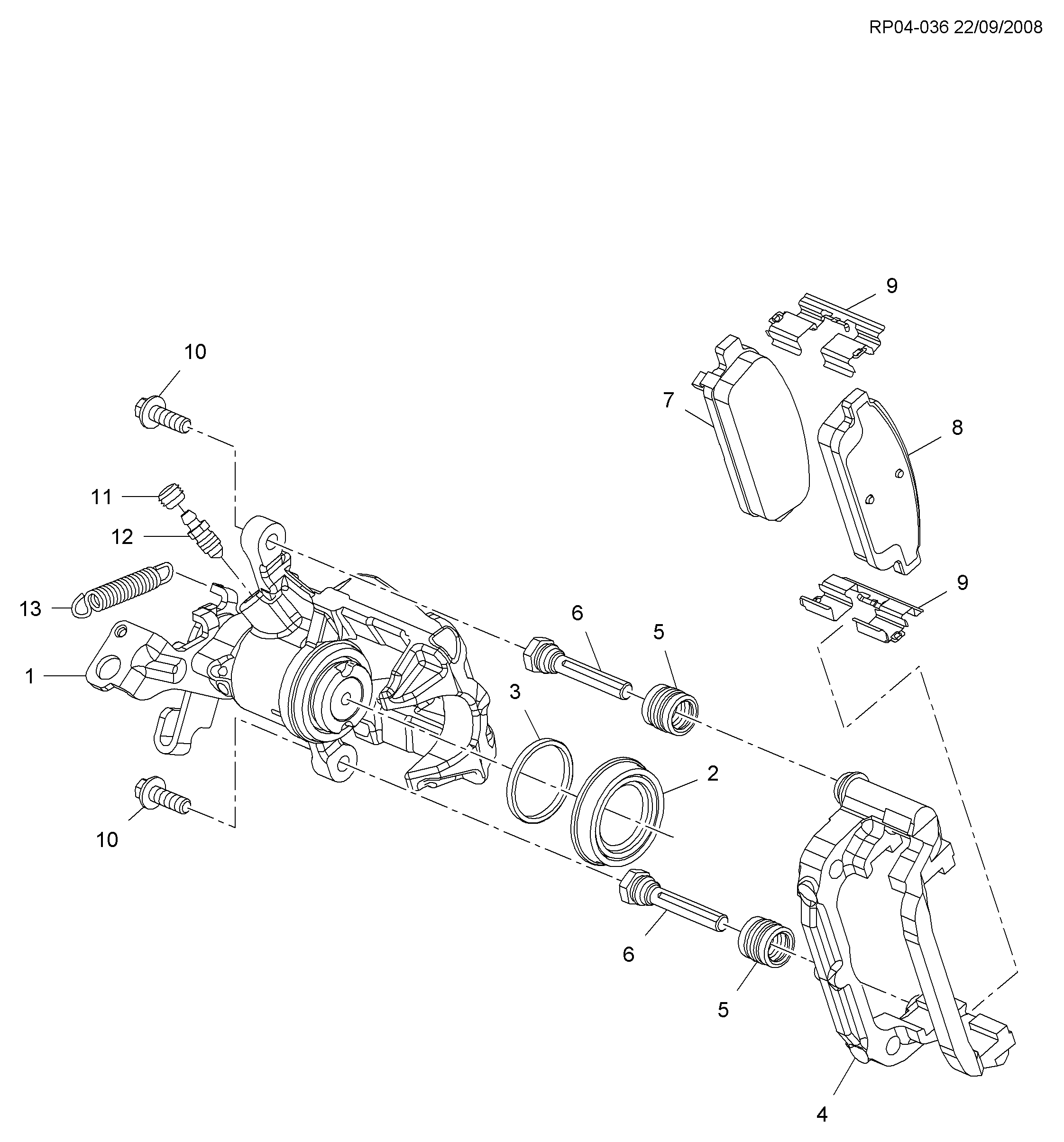 CHEVROLET (SGM) 13411380 - Brake Pad Set, disc brake parts5.com