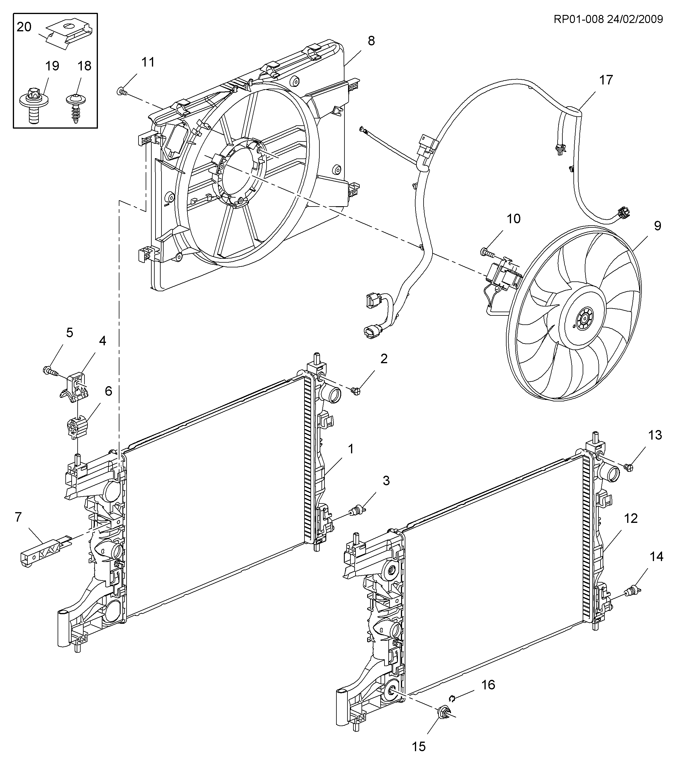 Opel 13427159 - Fan, radiator www.parts5.com