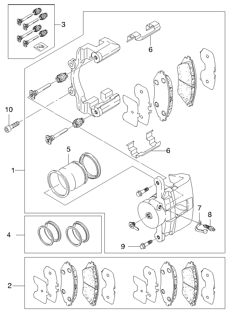 DAEWOO S4511002 - Tamir seti, fren kaliperi www.parts5.com