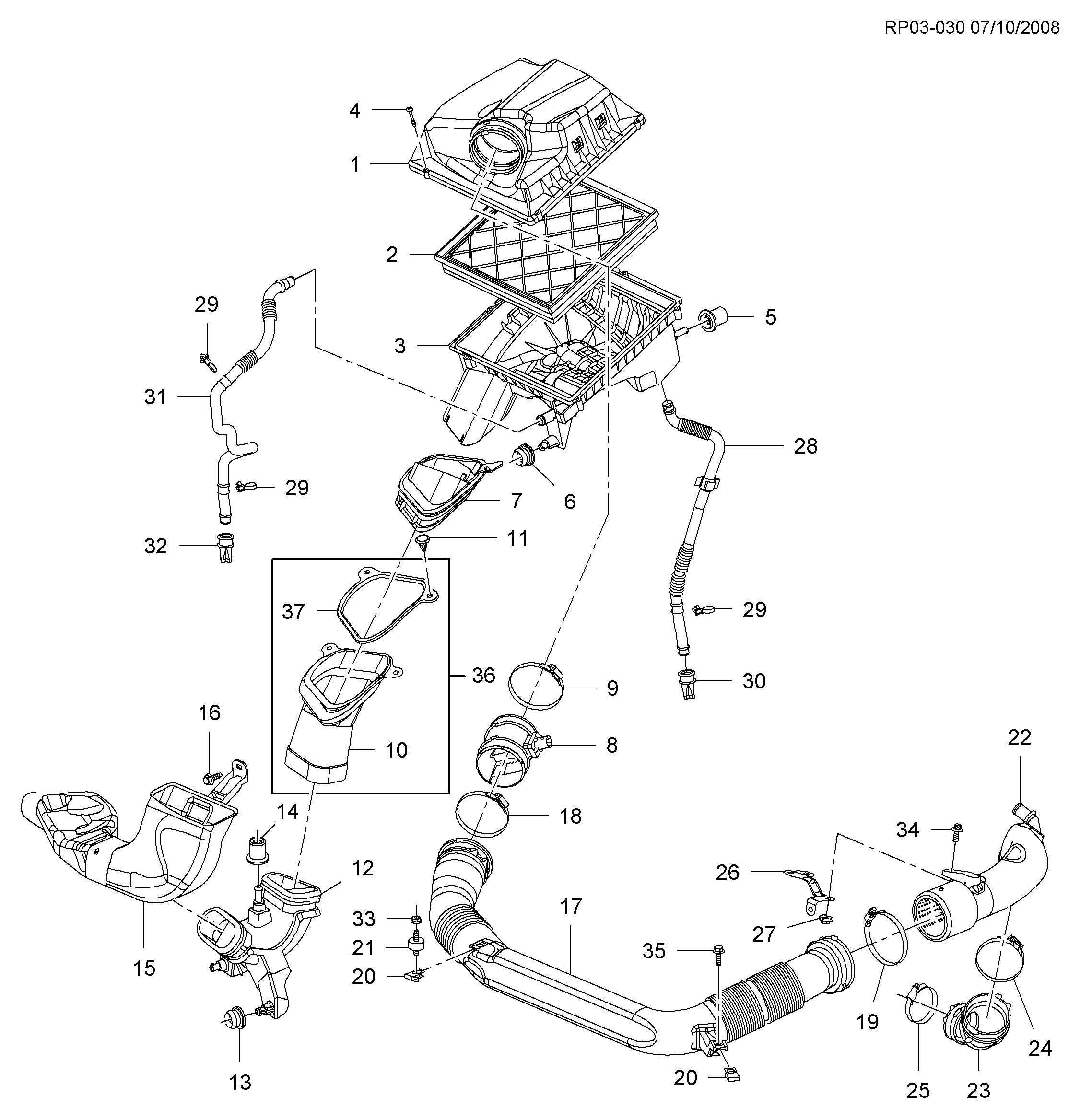 Opel 13272719 - Filtru aer www.parts5.com