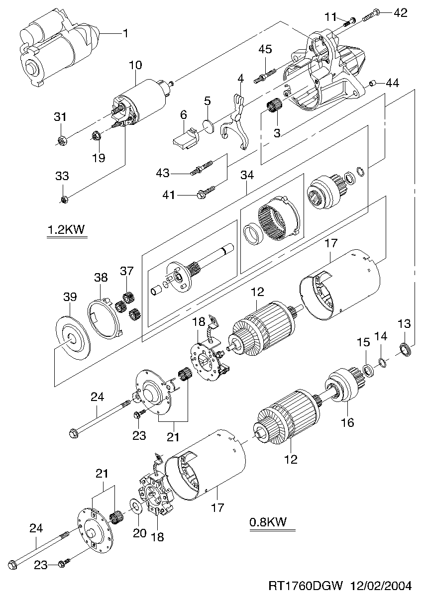 Chevrolet 96469962 - Starter www.parts5.com