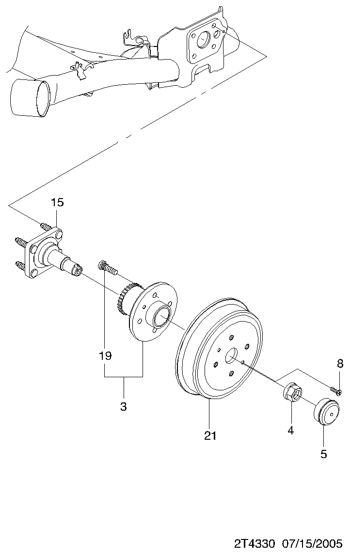 Chevrolet 96535151 - Rattarumm www.parts5.com