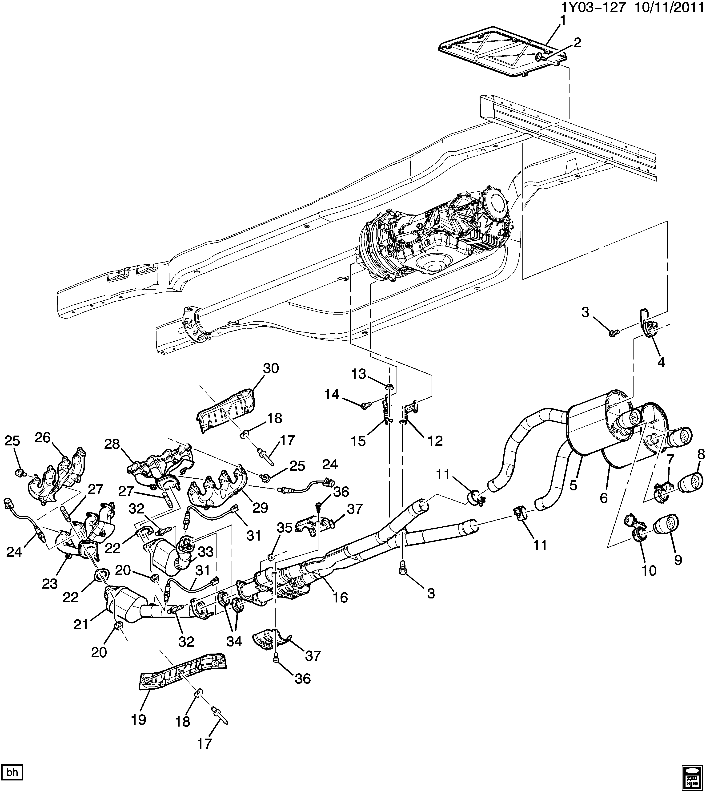 GMC 12581966 - Sonda Lambda www.parts5.com