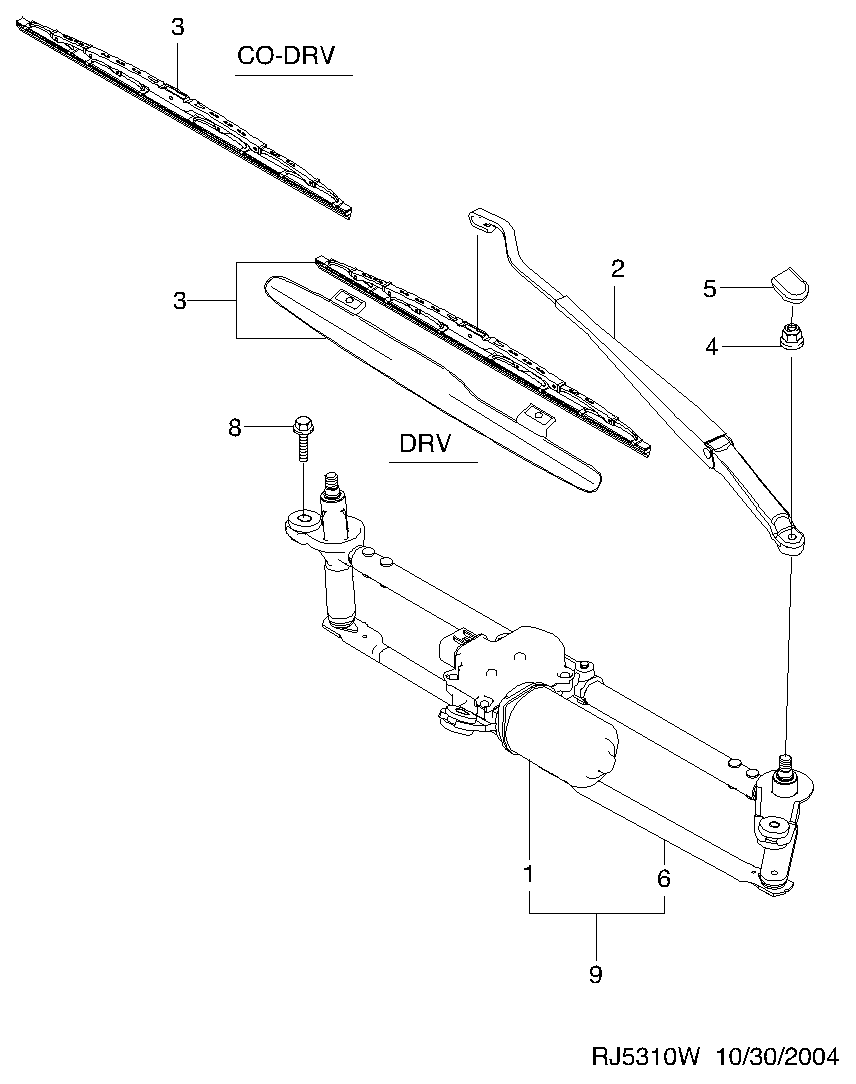 Chevrolet 95211013 - Lamela stergator www.parts5.com