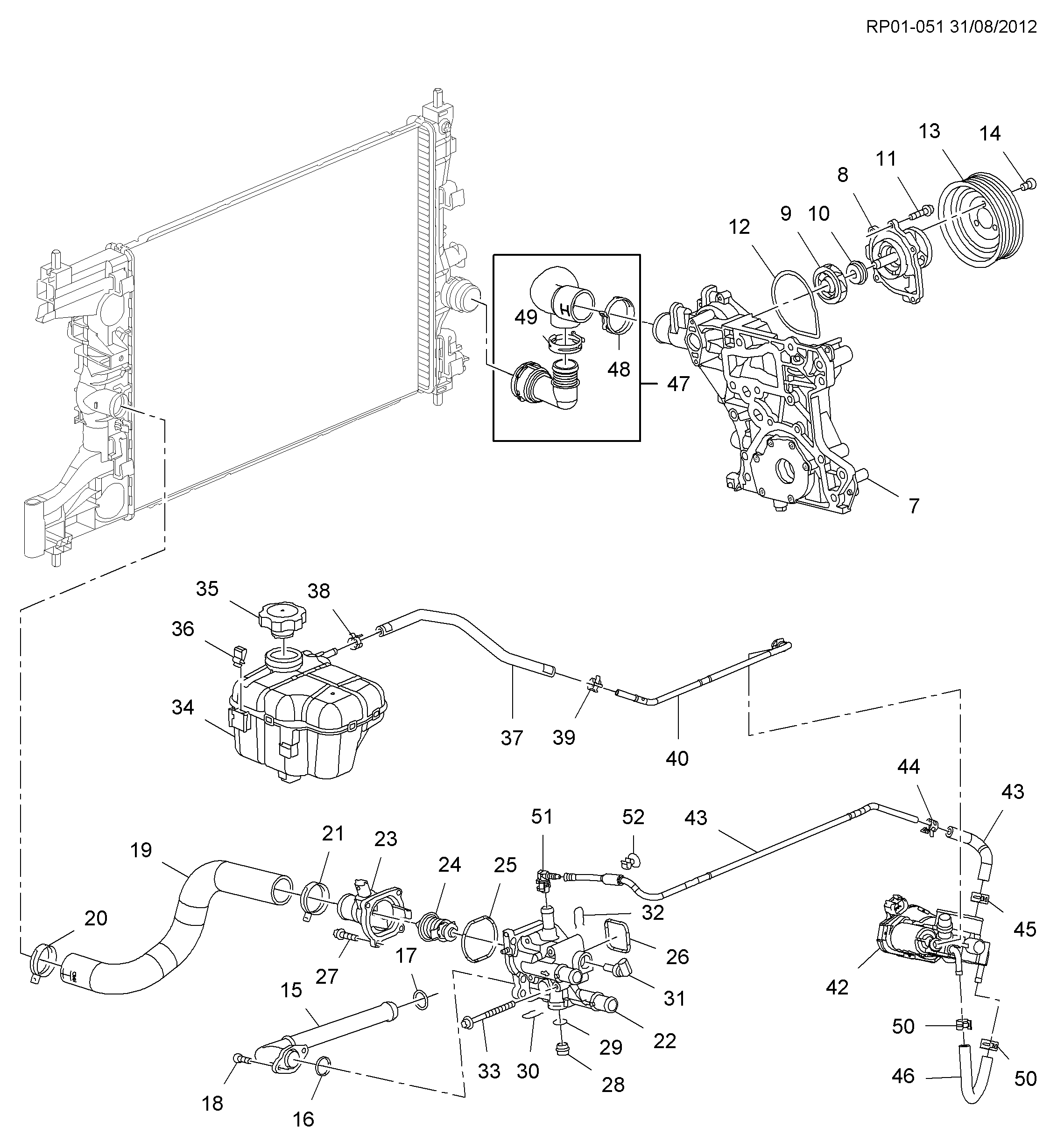 Vauxhall 55 591 401 - Sensor, coolant temperature www.parts5.com