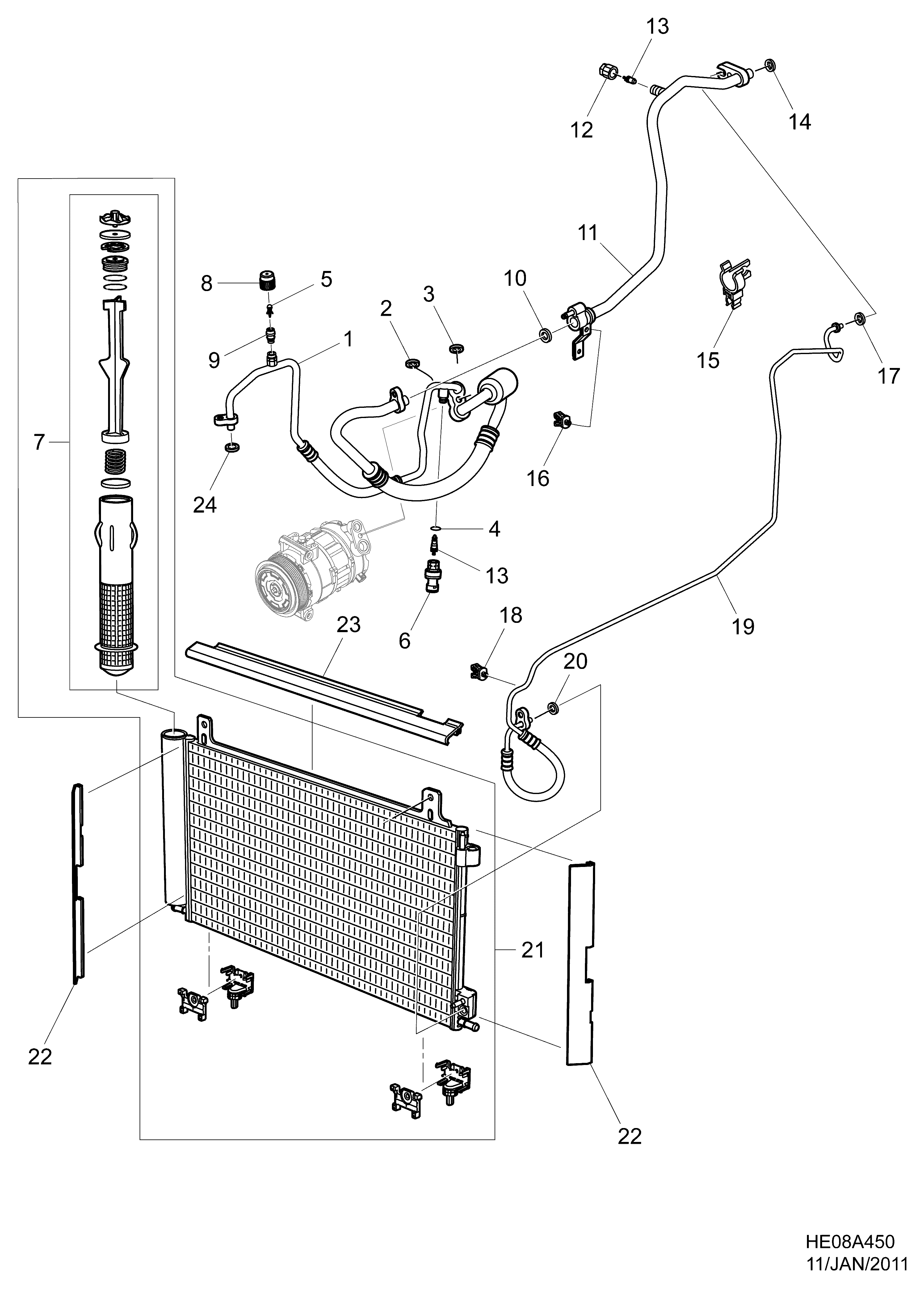 Opel 13502759 - Tlačna sklopka, klima-uređaj www.parts5.com