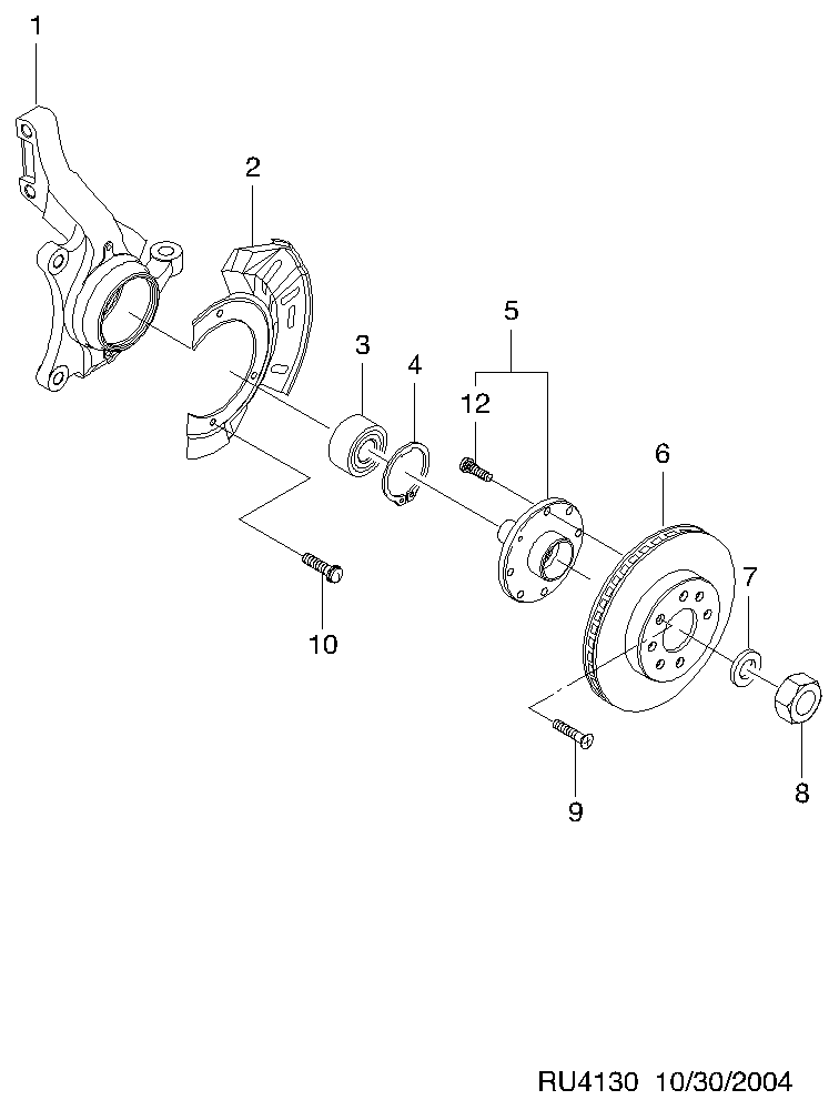 DAEWOO 94535259 - Tekerlek yatağı seti www.parts5.com