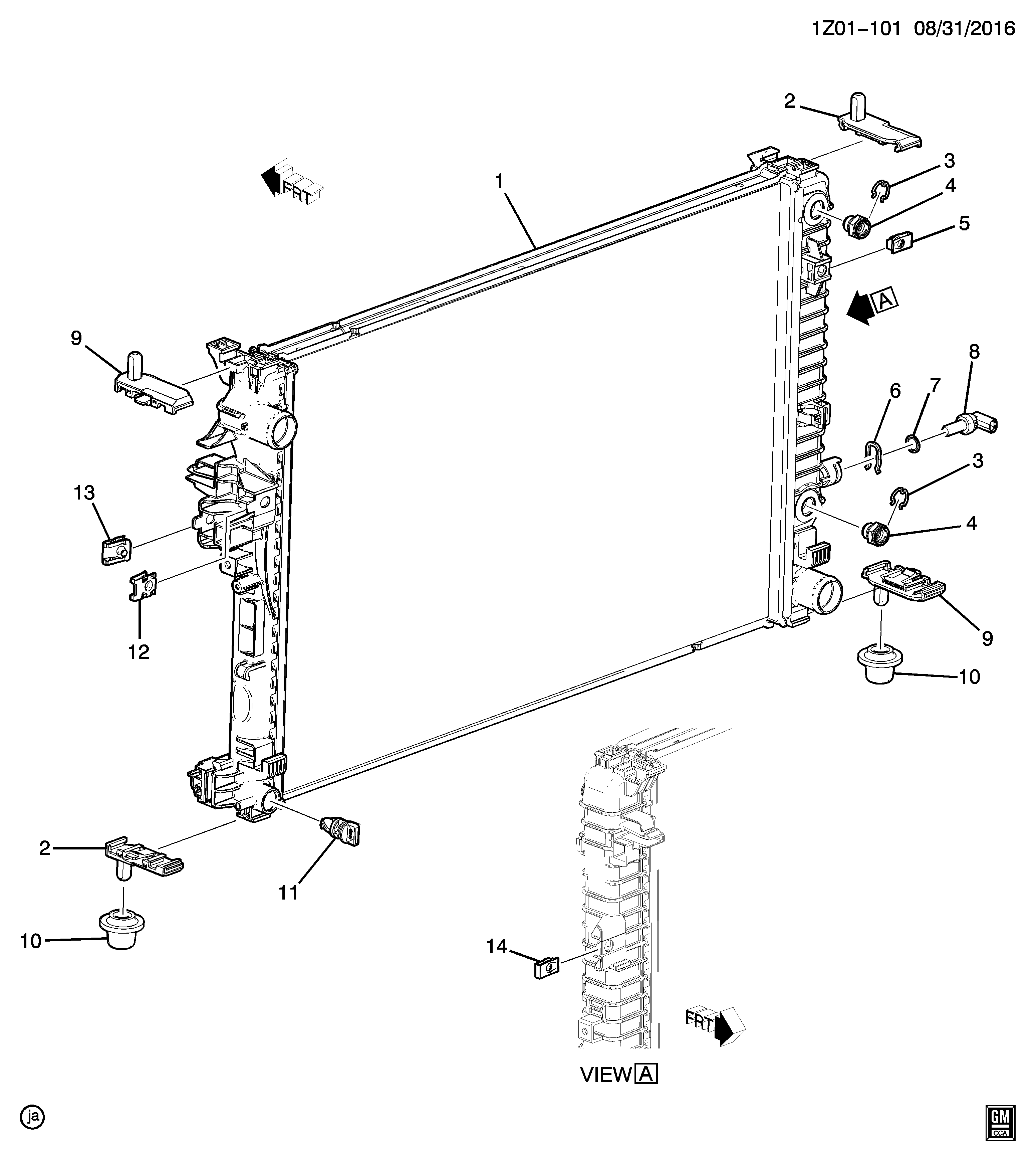 Cadillac 12641073 - Датчик, температура охлаждающей жидкости www.parts5.com