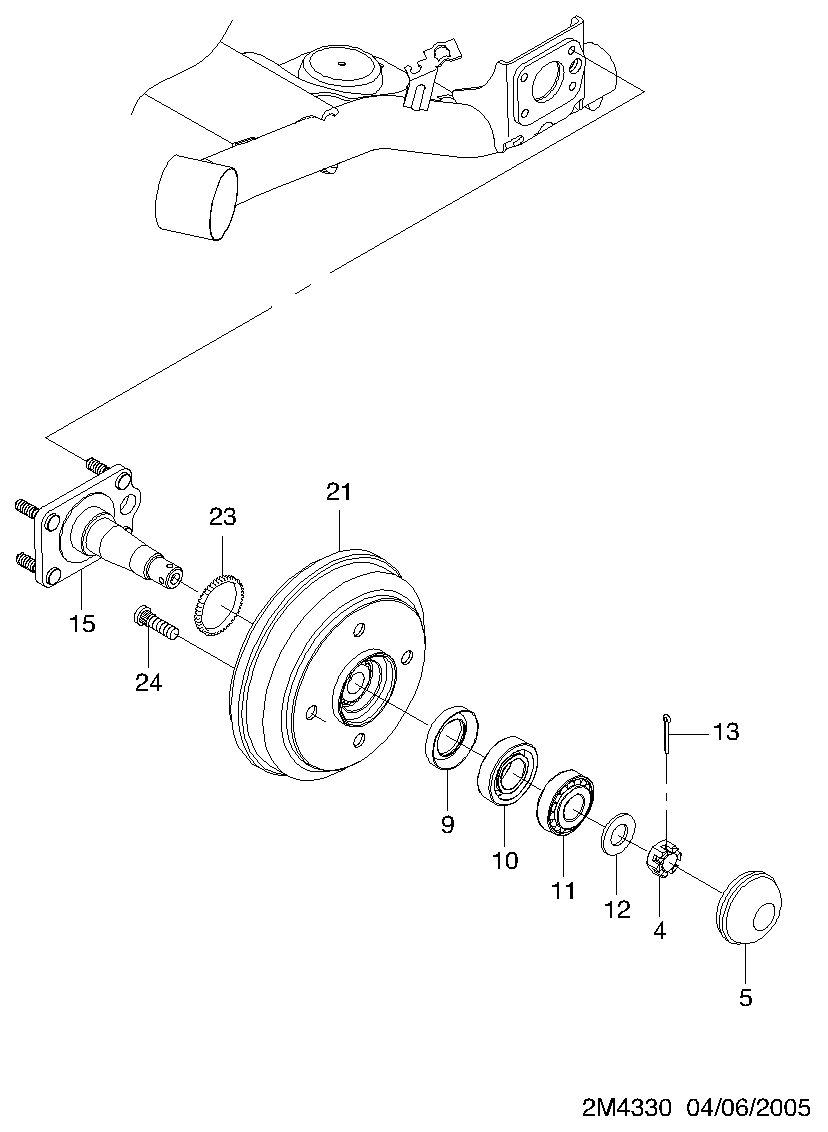 KIA 96316634 - BEARING www.parts5.com