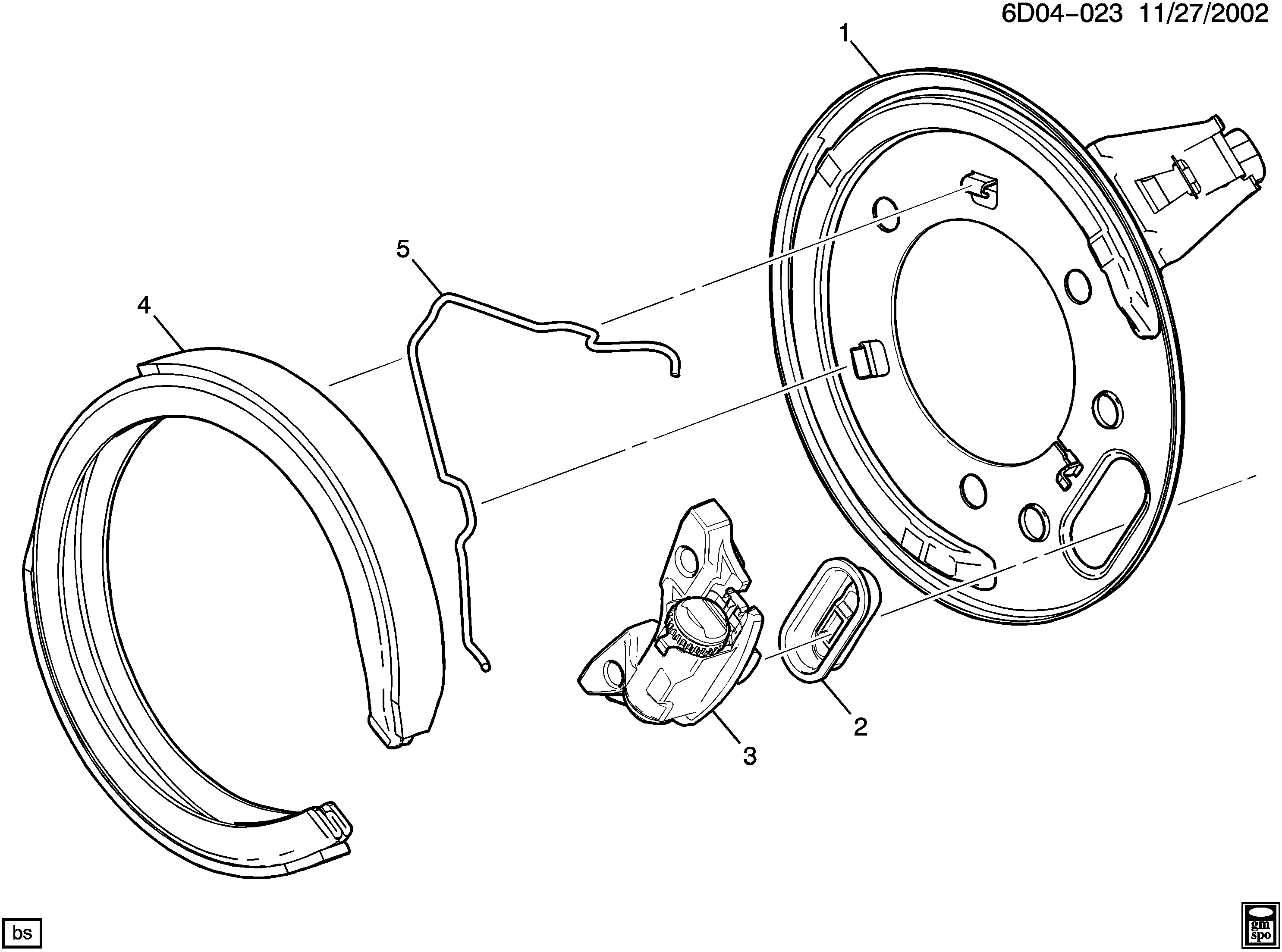 GMC 89047676 - Set saboti frana, frana de mana www.parts5.com