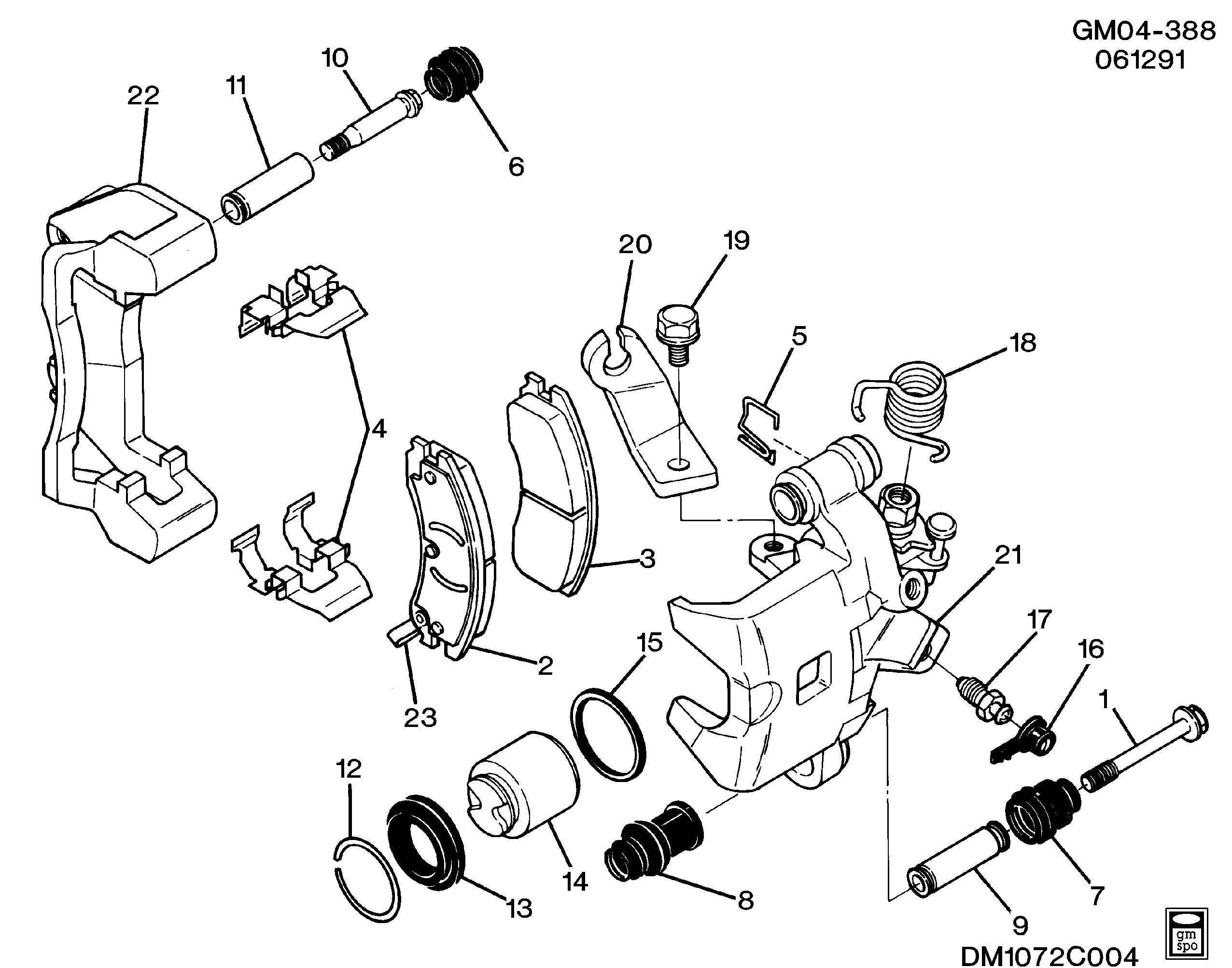 Cadillac 19152665 - Brake Pad Set, disc brake www.parts5.com