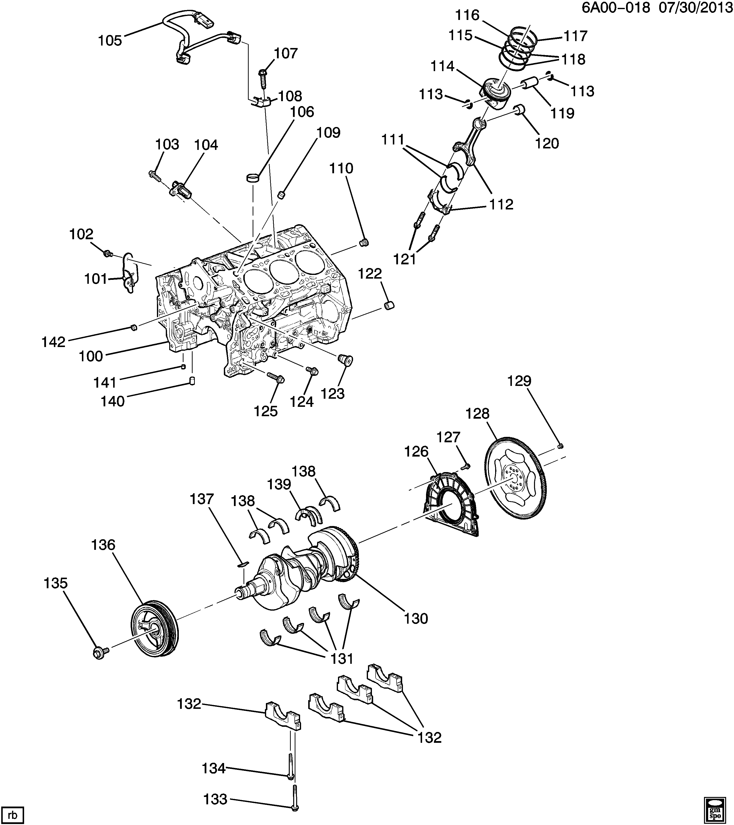 Opel 12615626 - Sensor, crankshaft pulse www.parts5.com