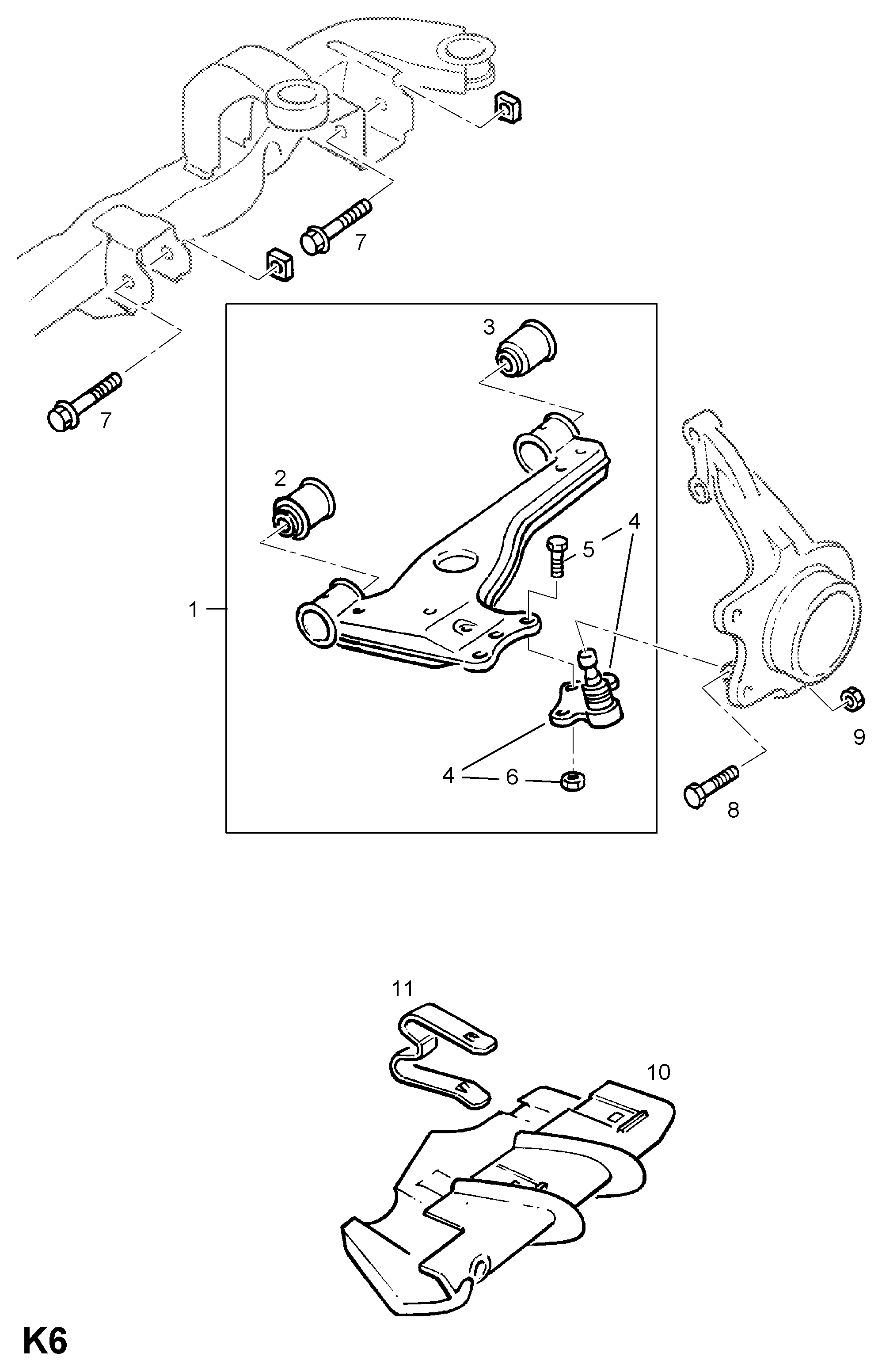 Chevrolet 352357 - Uložení, řídicí mechanismus www.parts5.com