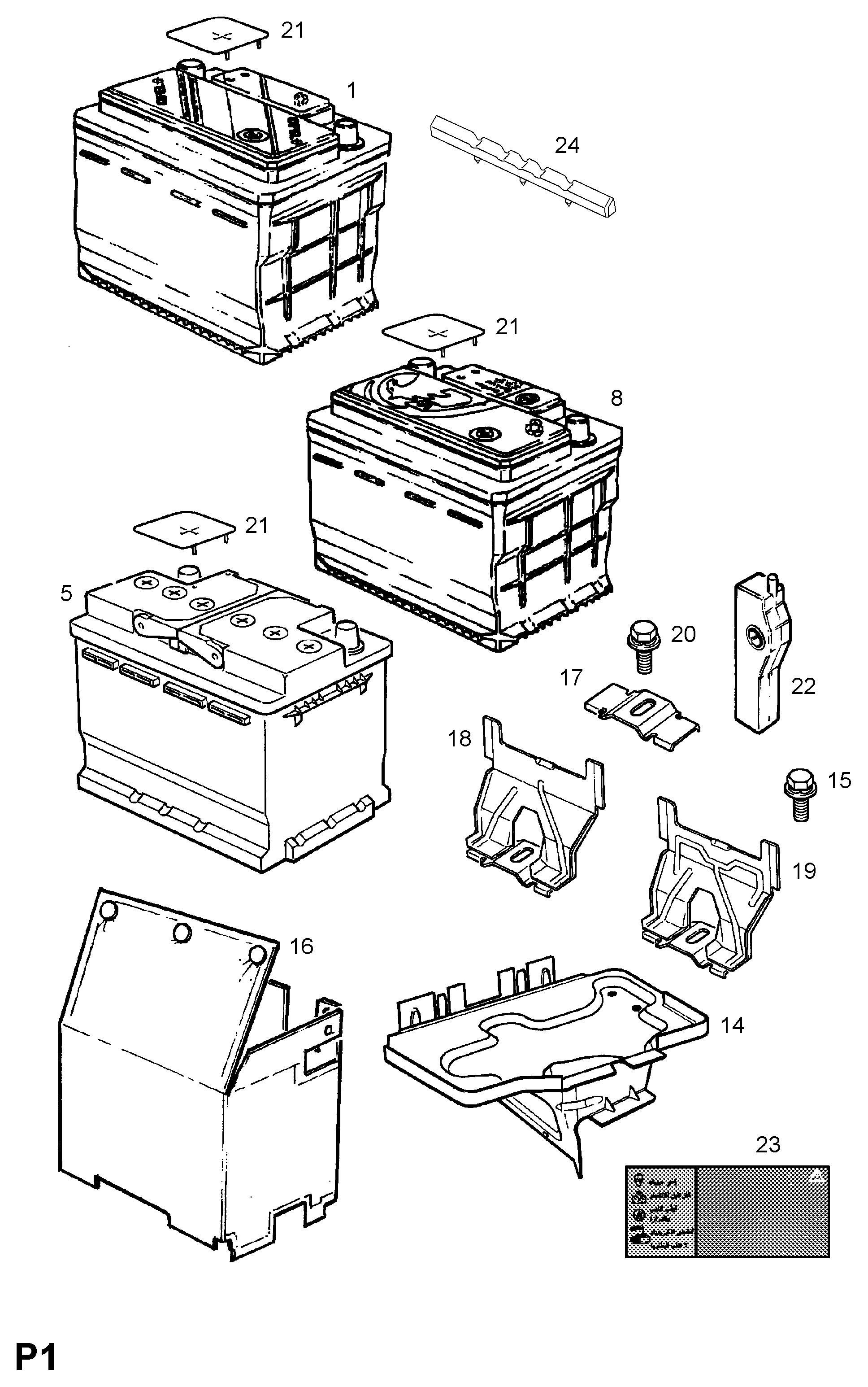 Opel 1777871 - Baterie de pornire www.parts5.com