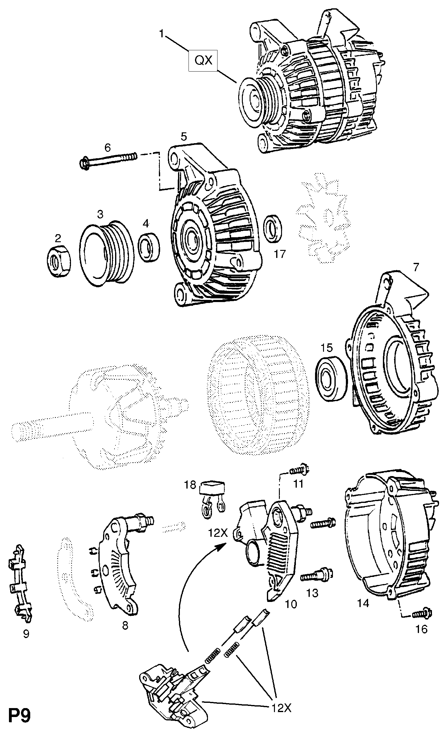 Vauxhall 62 04 008 - Alternator www.parts5.com