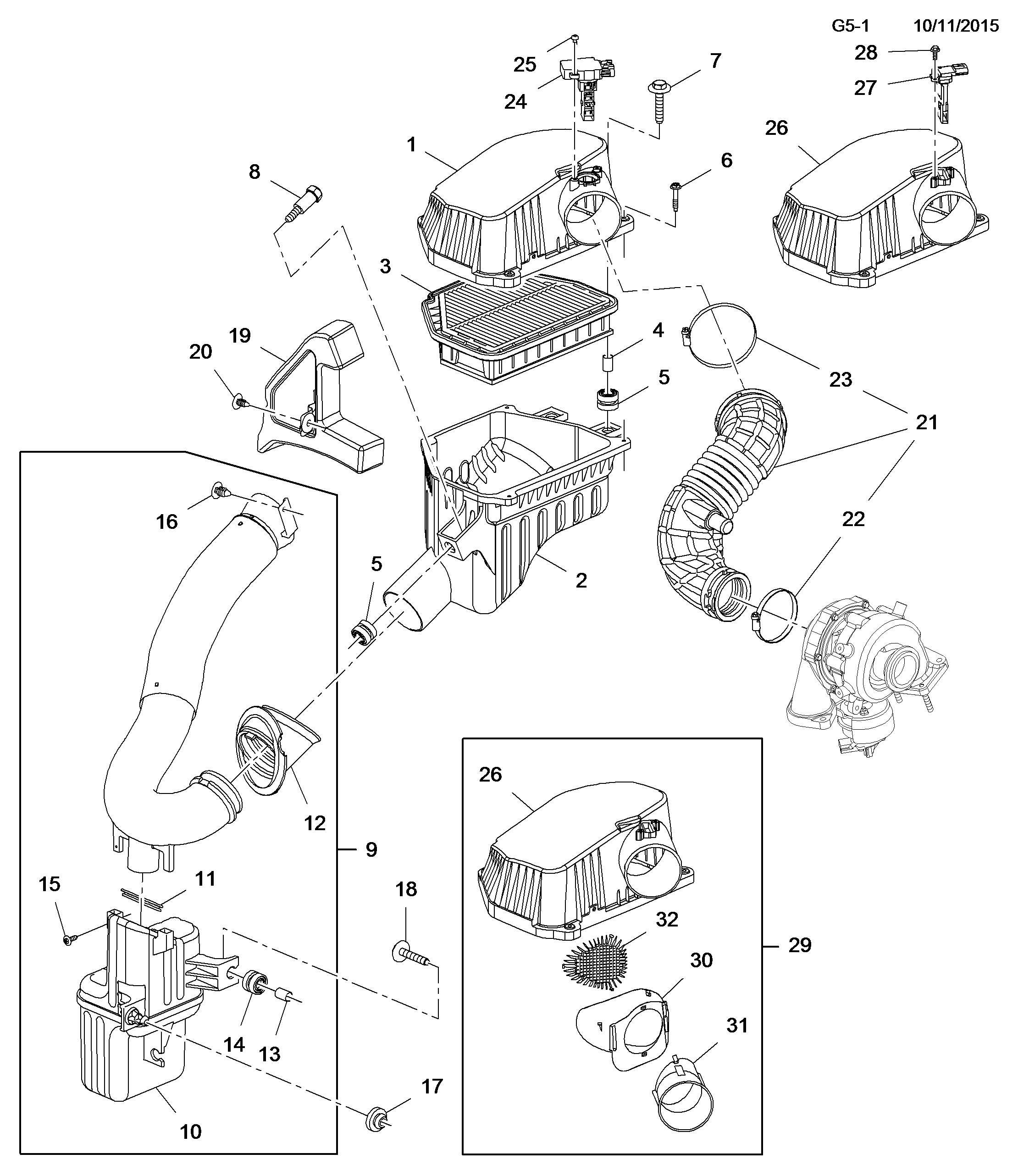 Opel 4802876 - Φίλτρο αέρα www.parts5.com