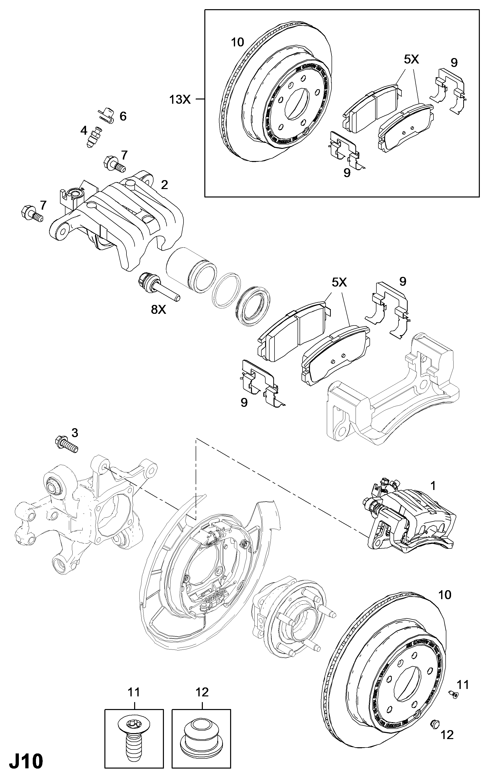 Opel 95 599 731 - Тормозные колодки, дисковые, комплект www.parts5.com