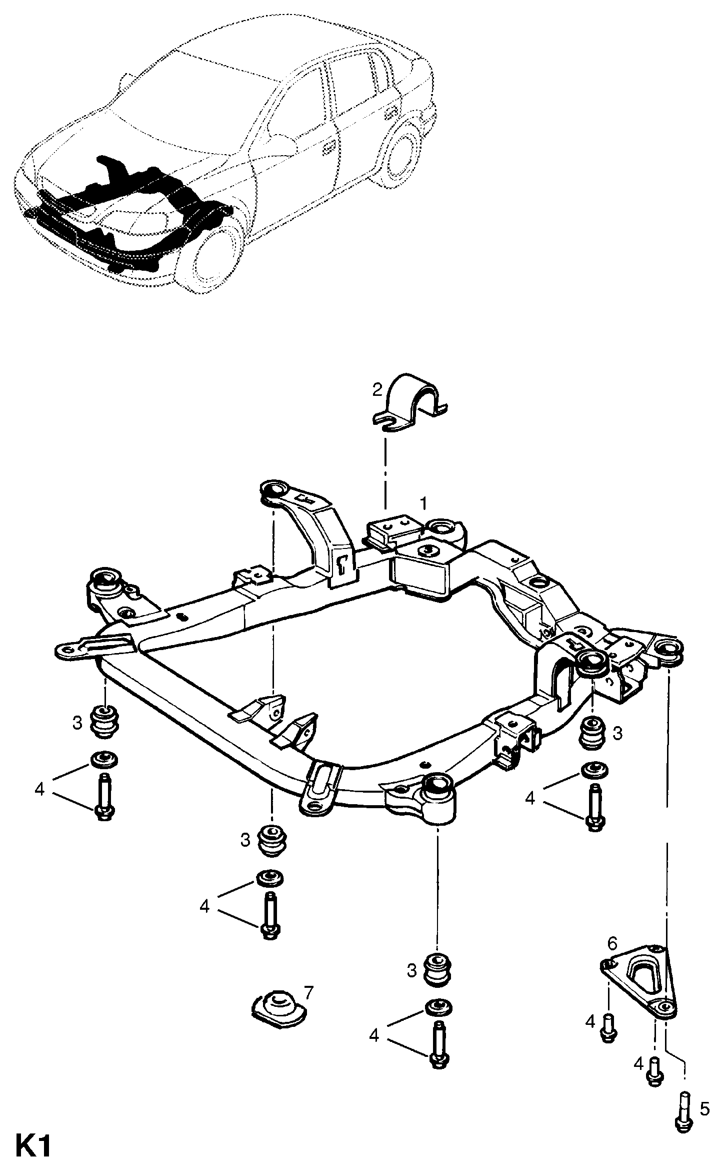 Opel 3 02 290 - Bush of Control / Trailing Arm www.parts5.com