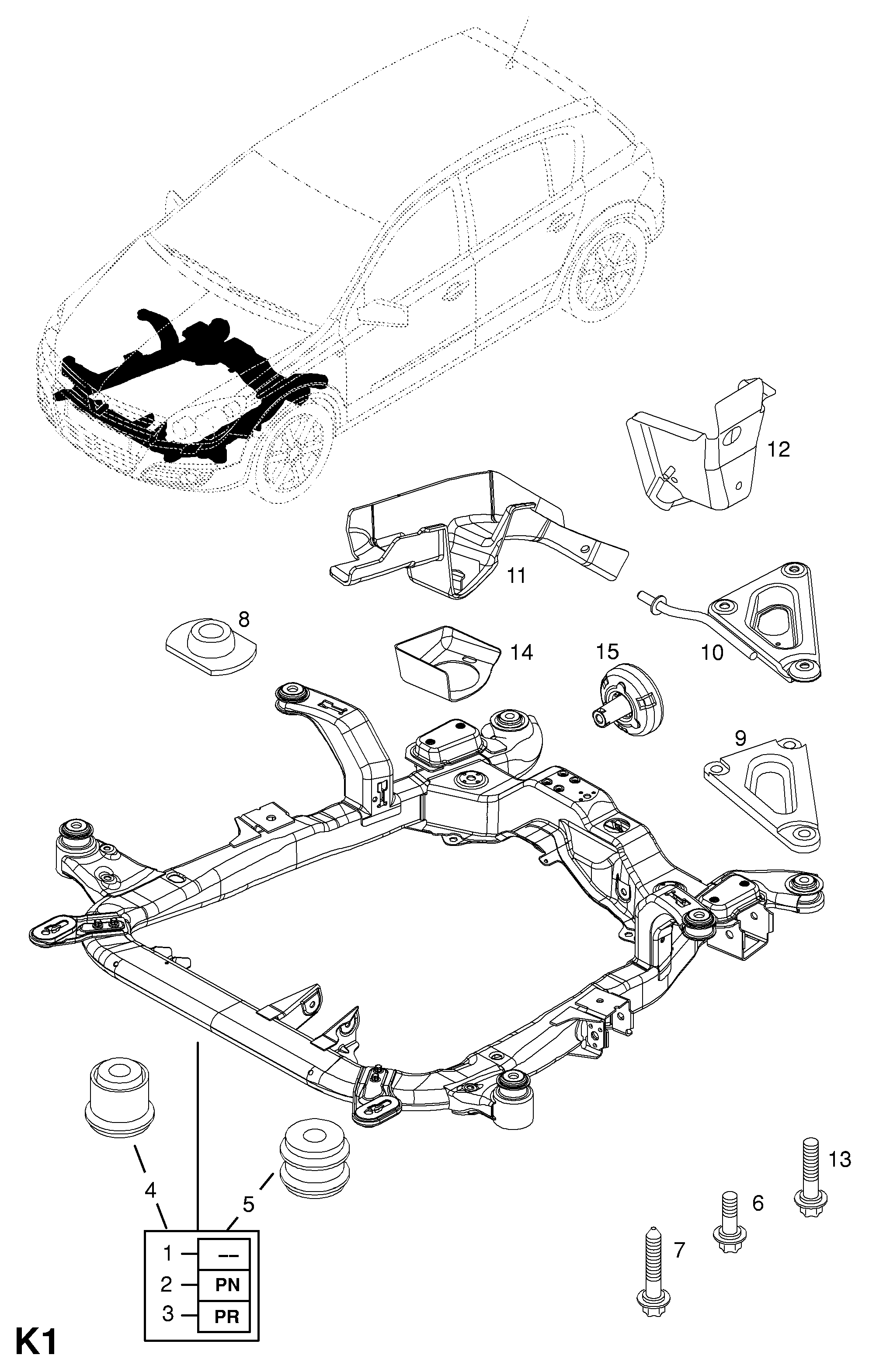 Opel 3 02 275 - Έδραση, ψαλίδι parts5.com