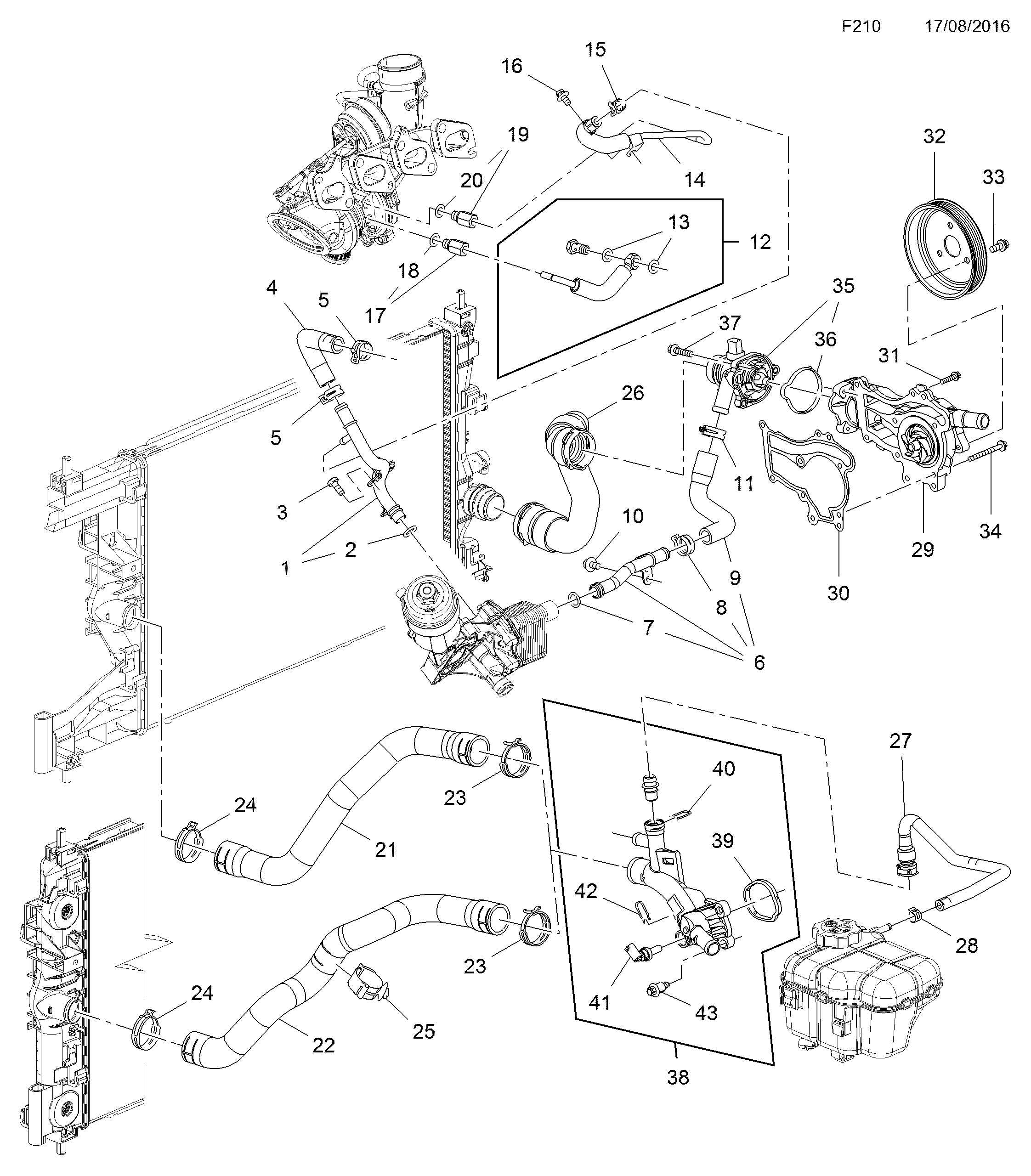 Vauxhall 1334210 - Pompa apa www.parts5.com