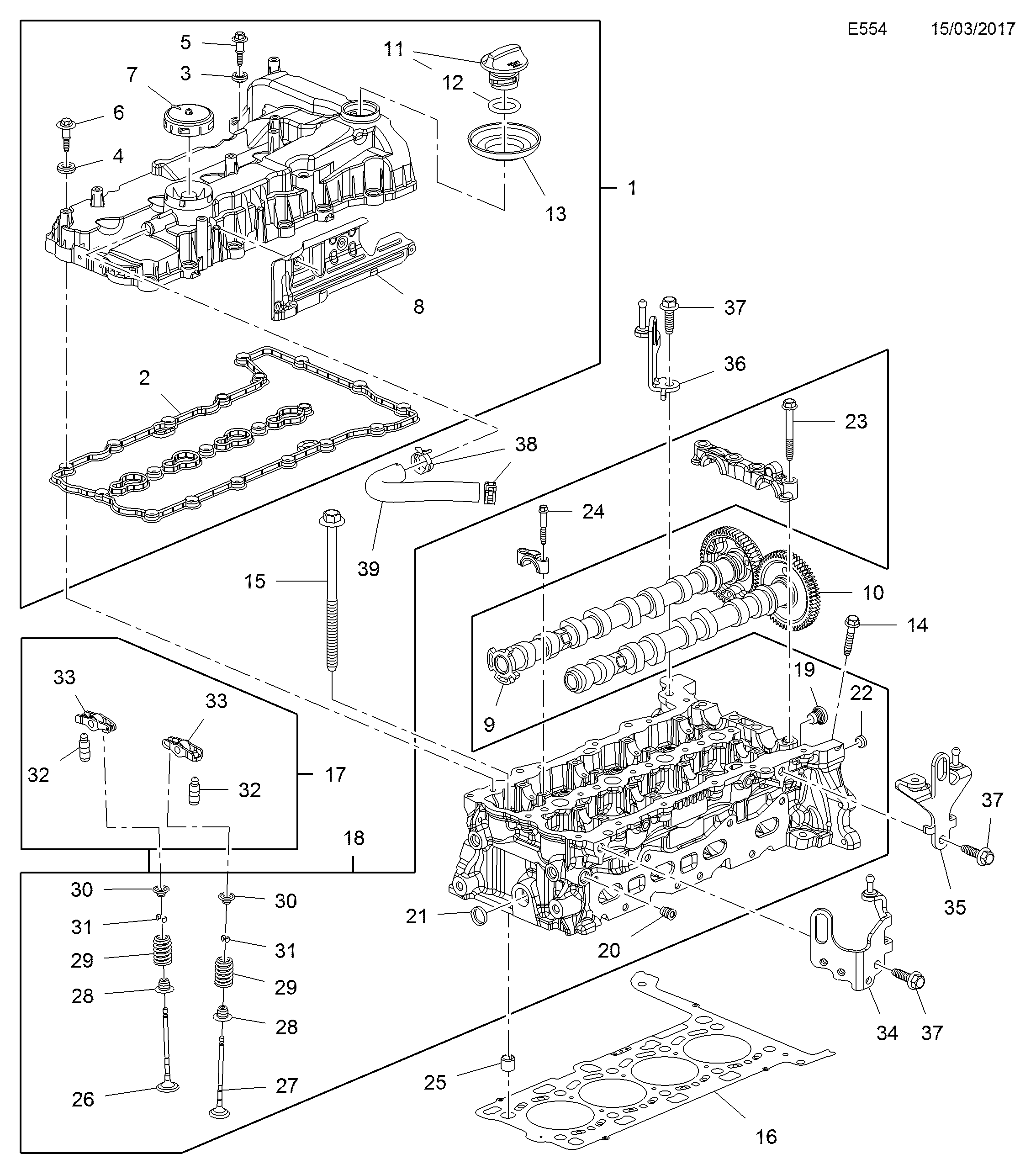 Opel 6 40 049 - Poussoir de soupape www.parts5.com