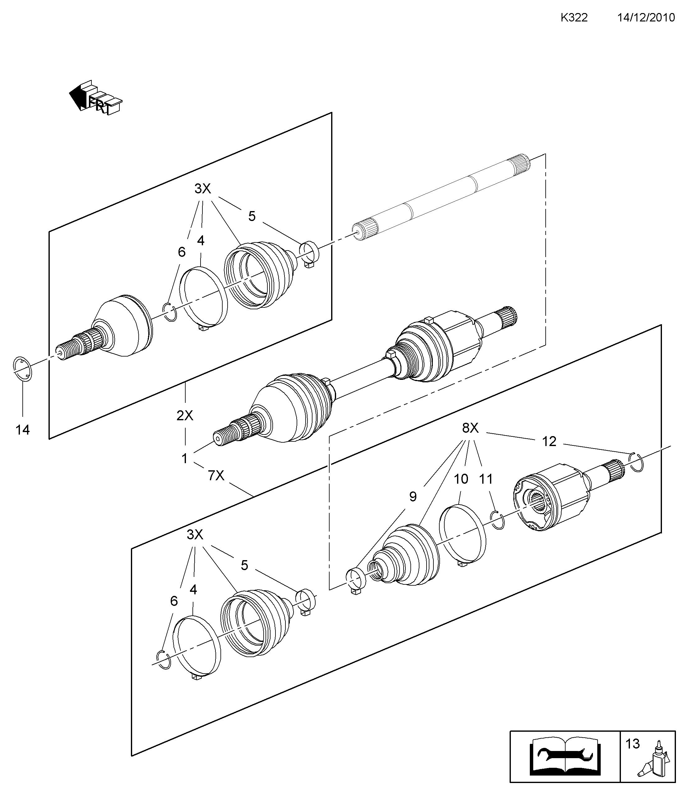 Opel 1603451 - Пыльник, приводной вал www.parts5.com