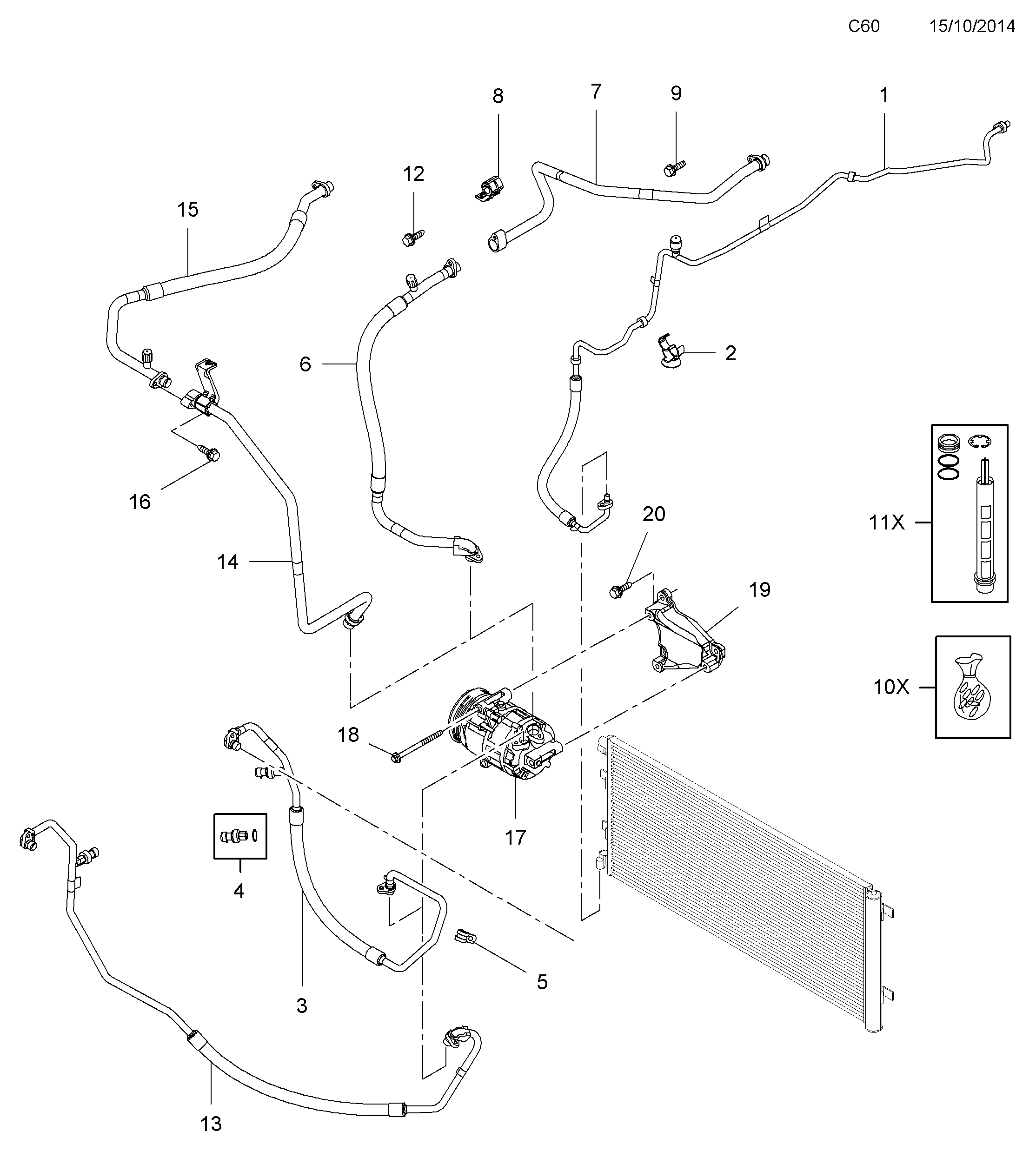 RENAULT 4419574 - Sušárna, klimatizace www.parts5.com