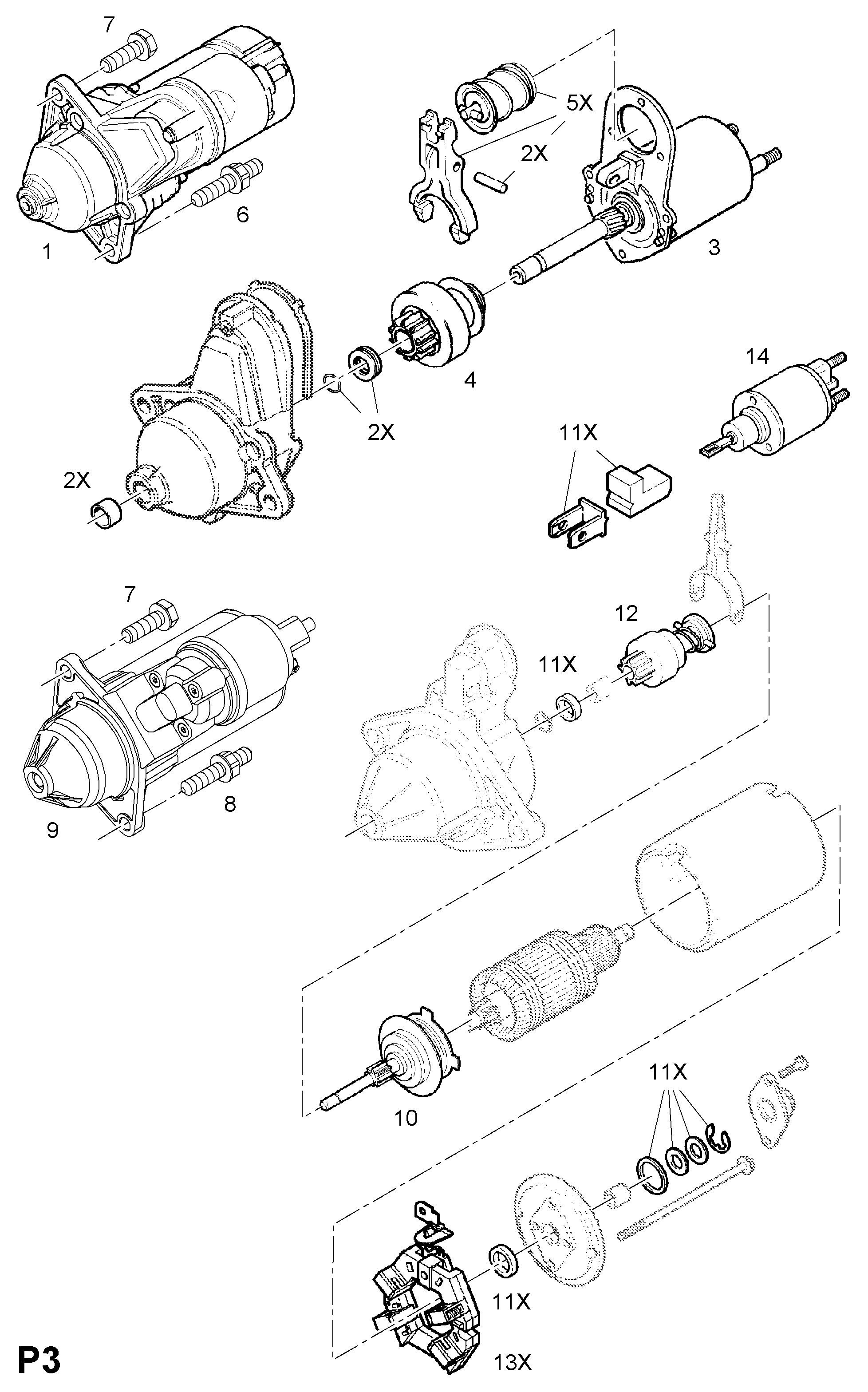 Opel 62 02 079 - Starter www.parts5.com