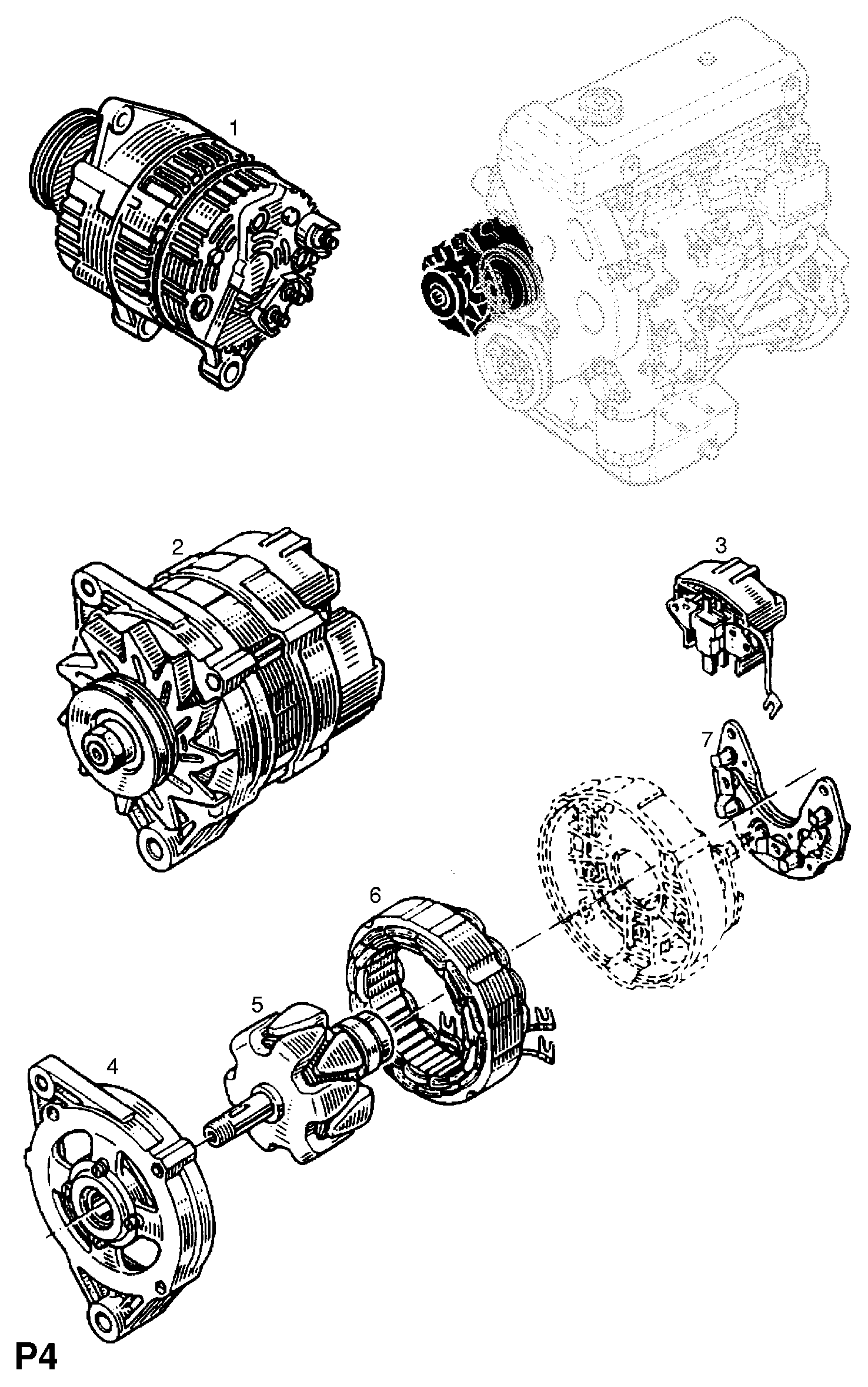 Opel 4403369 - Generator www.parts5.com