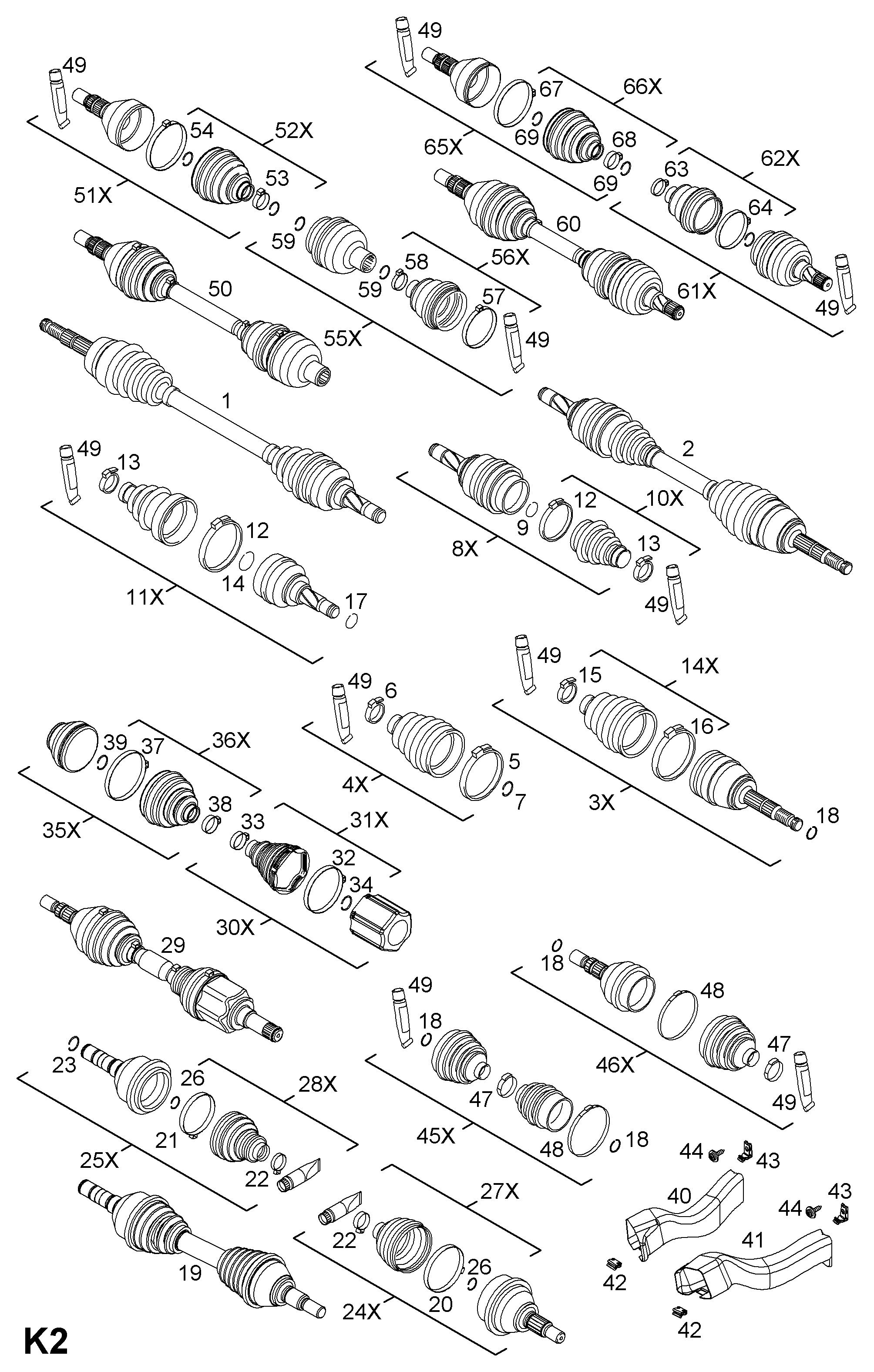 Opel 1603197 - Körük, tahrik mili www.parts5.com