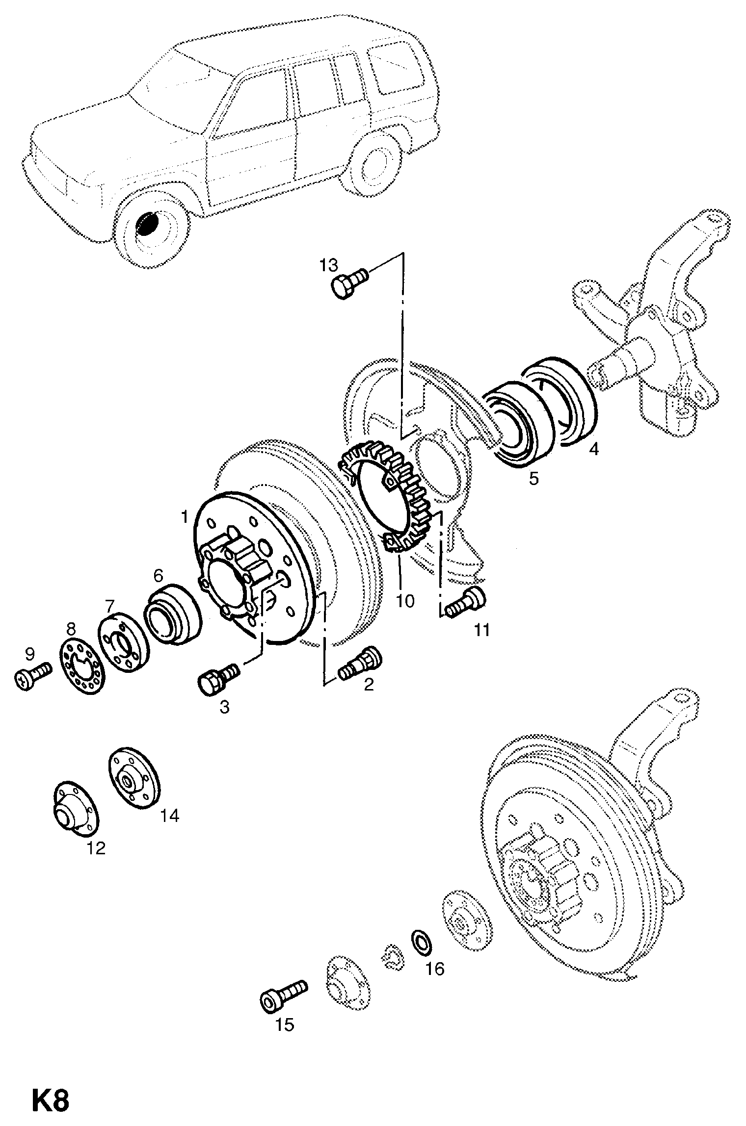 Opel 328109 - Zestaw łożysk koła www.parts5.com