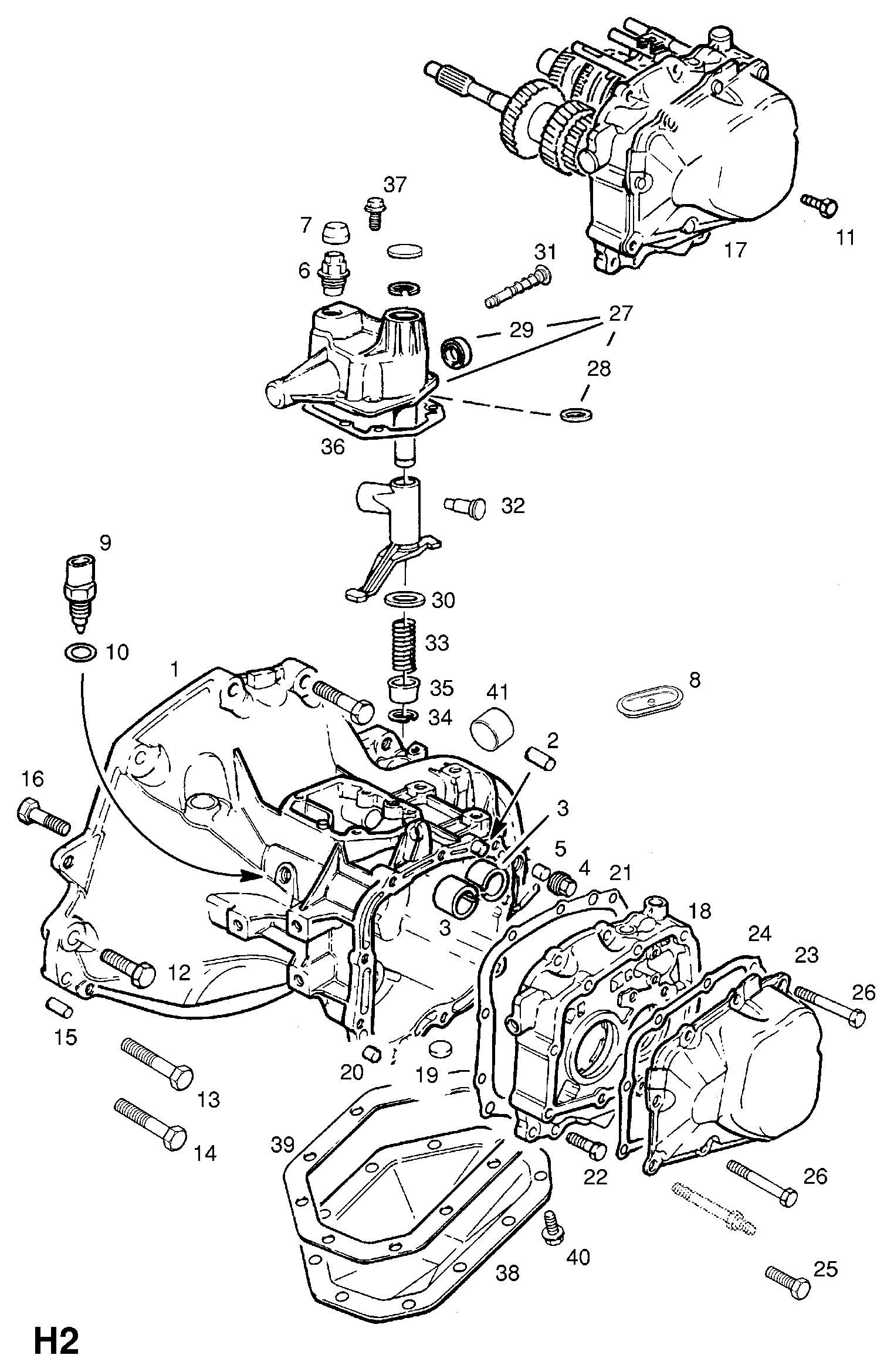 4SEASONS 702036 - CASE, ASSY., TRANSMISSION (NLS.- USE 93183221    7 02 078  AND S www.parts5.com