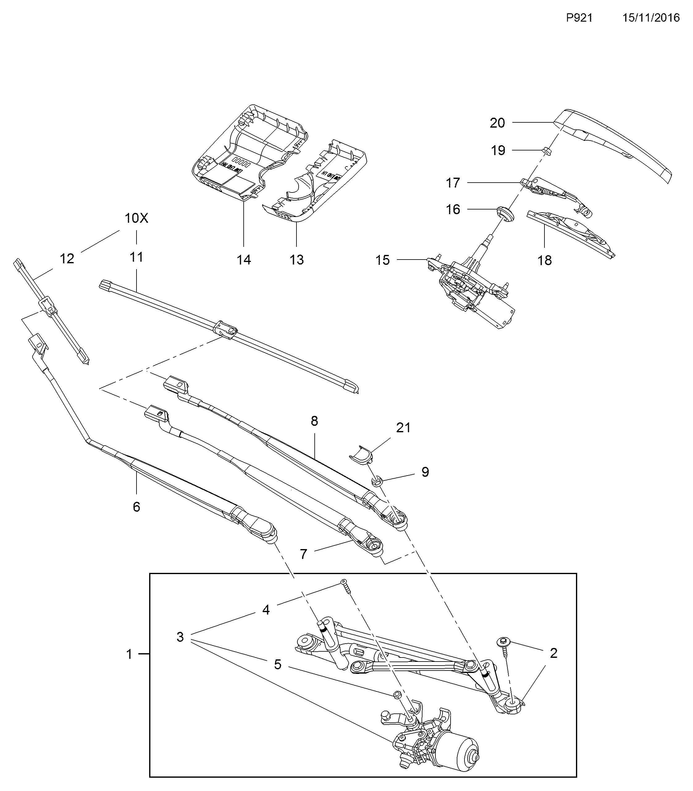 Opel 1272092 - Перо на чистачка www.parts5.com